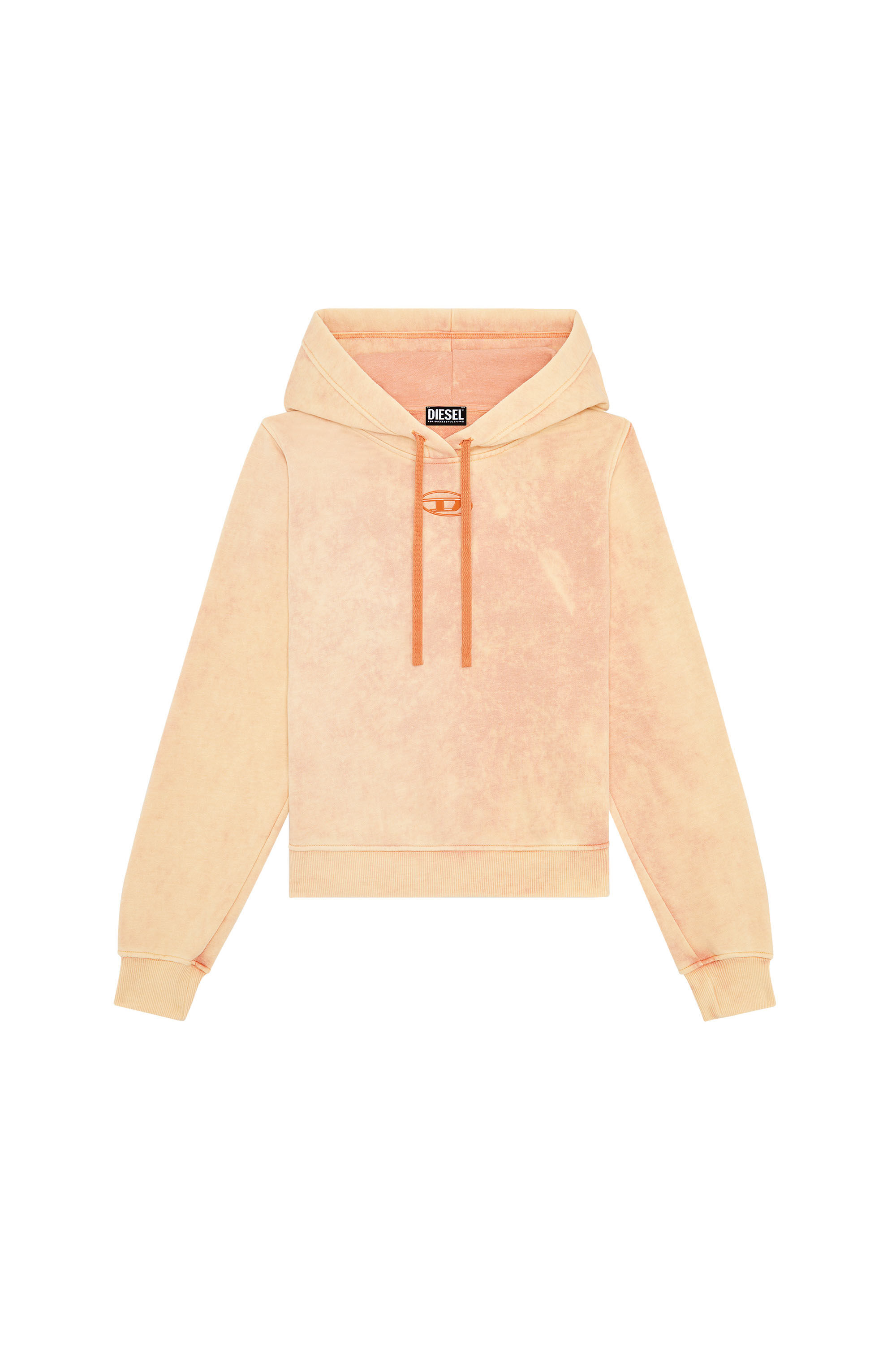 Diesel - F-REGGY-HOOD-G2, Female's スウェット パーカー ロゴ in オレンジ - 2