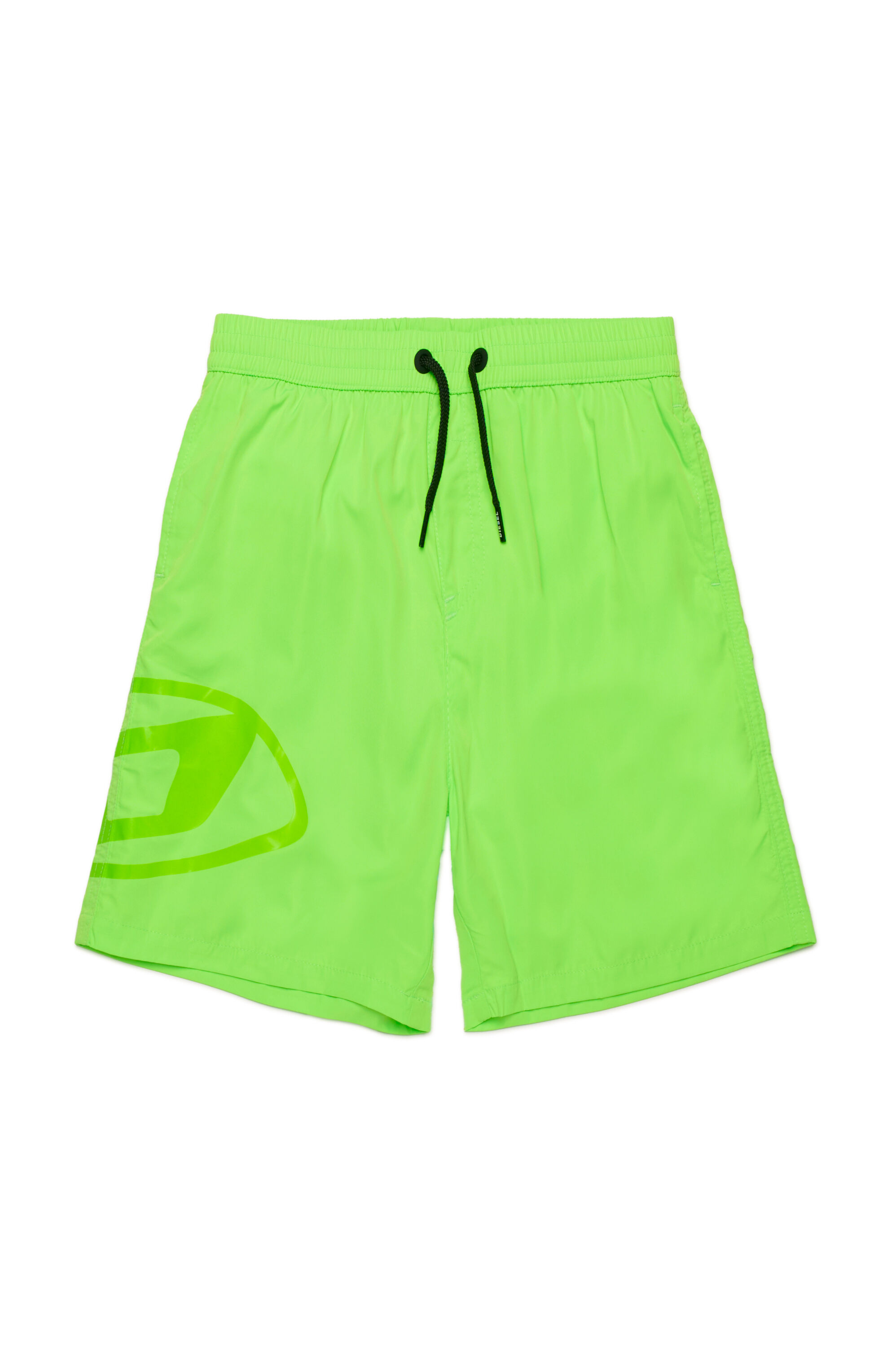 Diesel - MIPRUL, Male's Swim shorts with tonal Oval D logo in 蛍光グリーン - 1