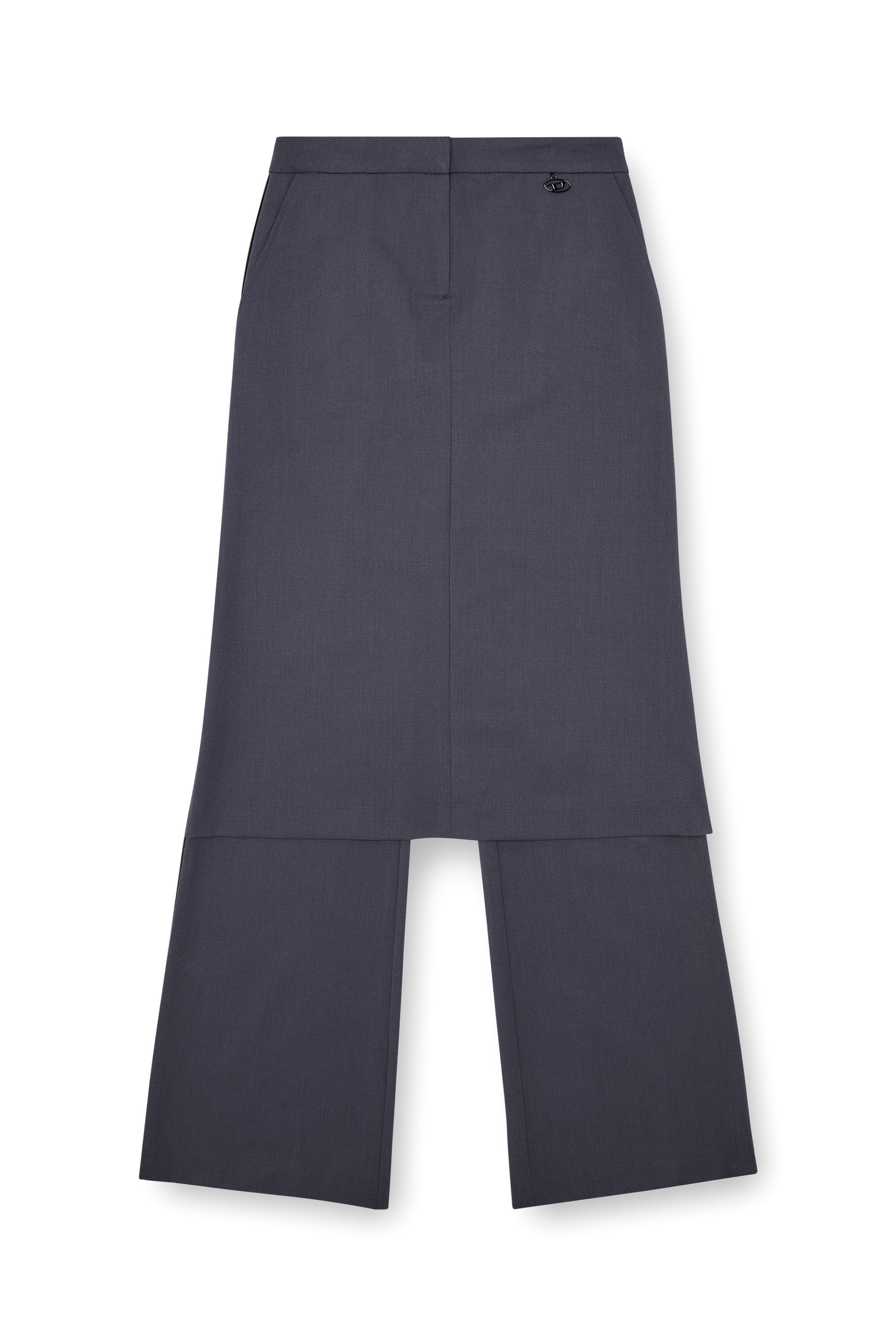P-EARL Hybrid skirt-pants in wool blend｜グレー｜ウィメンズ｜DIESEL
