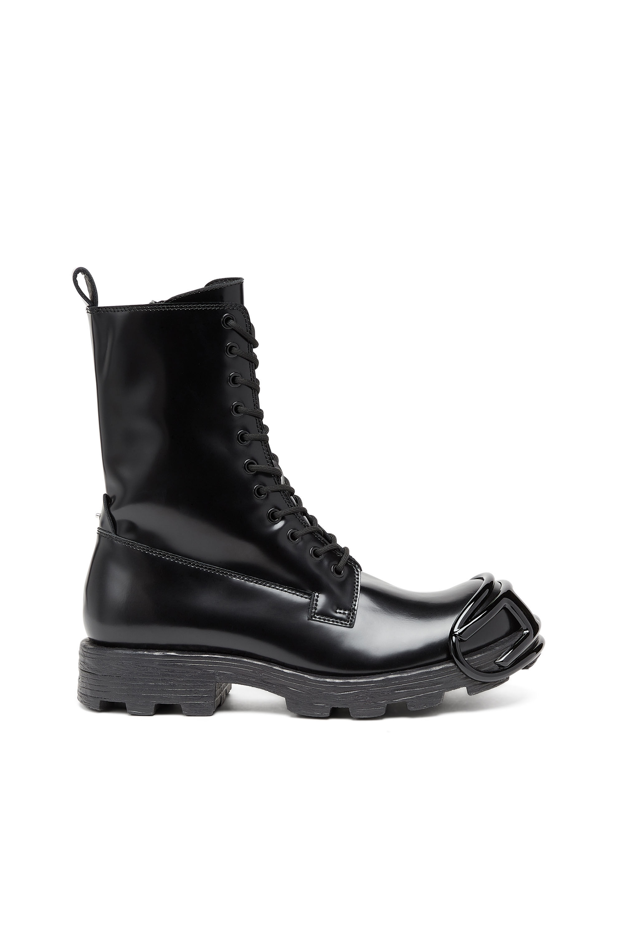 Diesel - D-HAMMER BT D, Male's カウレザーワークブーツ in ブラック - 2