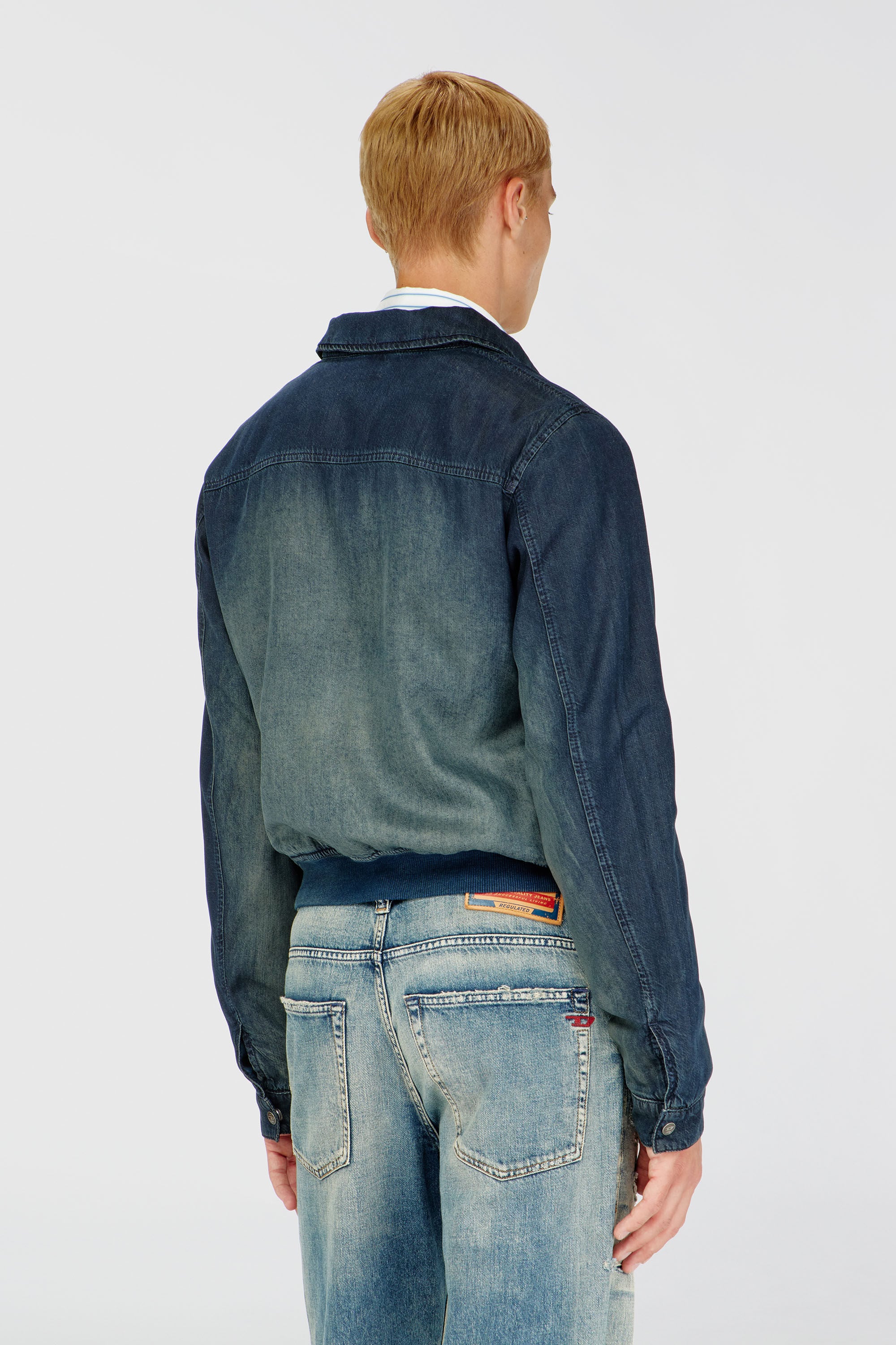 Diesel - D-NOREKO-S, Male's デニムジャケット in ダークブルー - 5