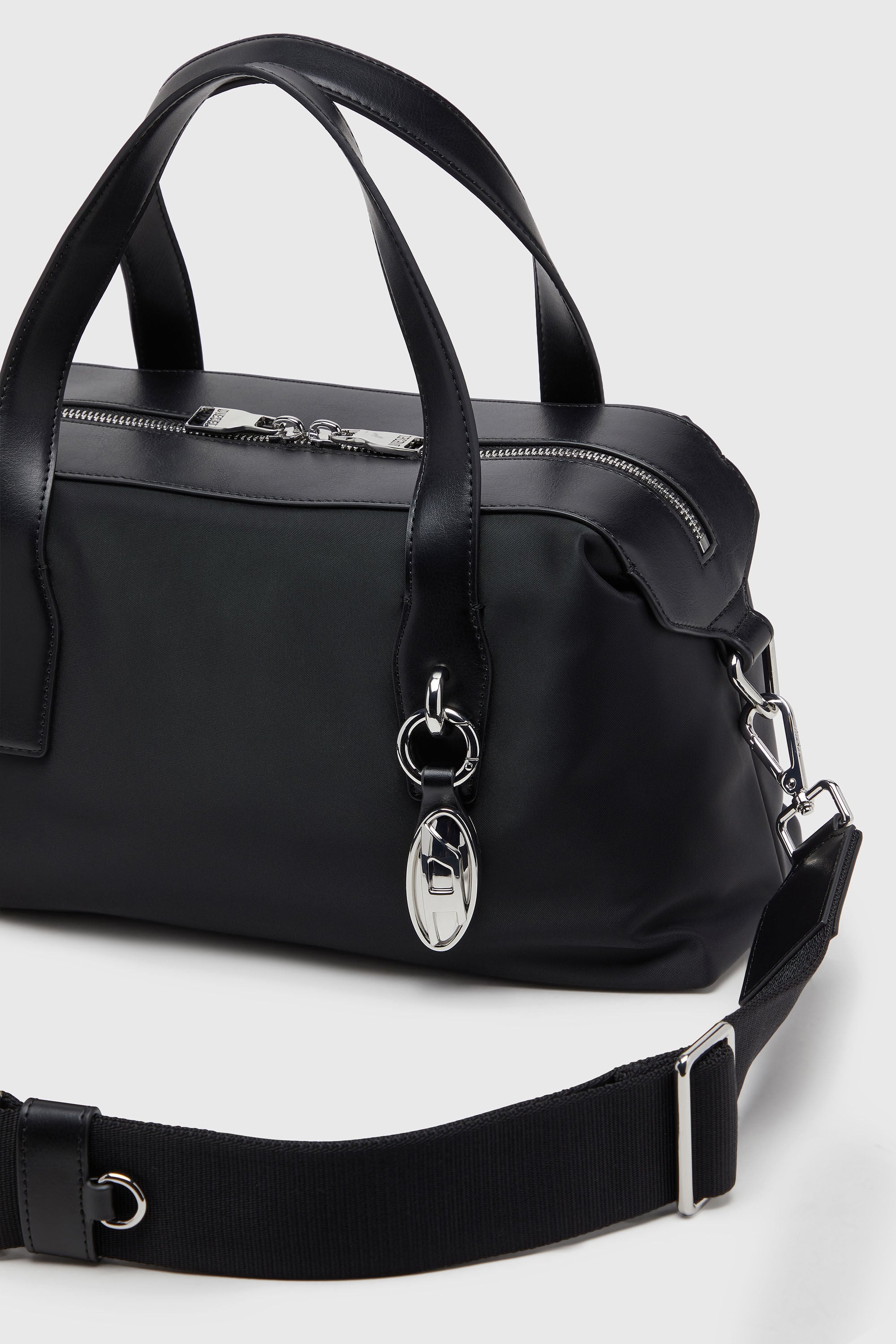 Diesel - FLAG-D TOPHANDLE X, Unisex's ハンドバッグ in ブラック - 7