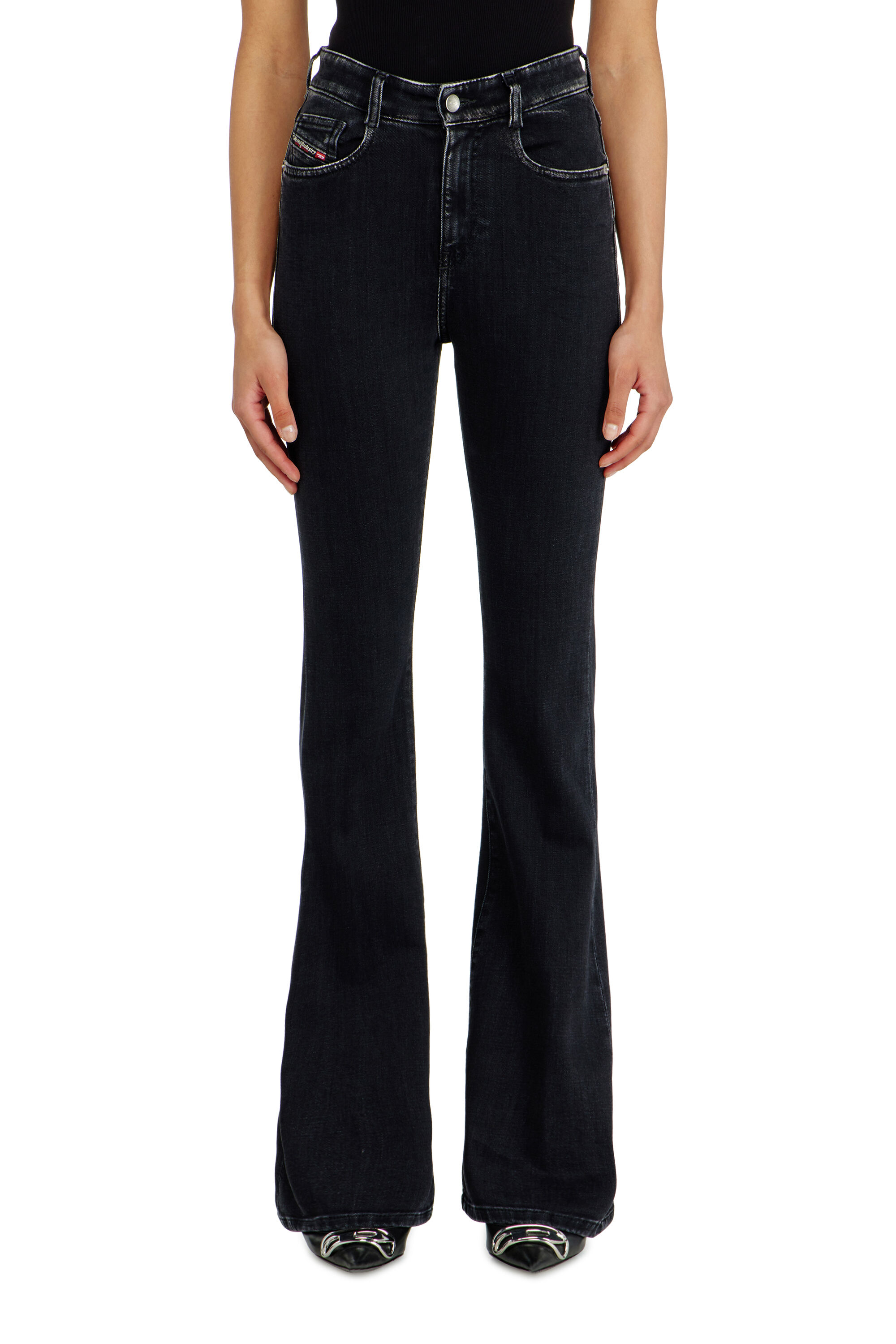 Diesel - Female's Bootcut Jeans 1973 D-Partt 09P75, ブラック/ダークグレー - 4