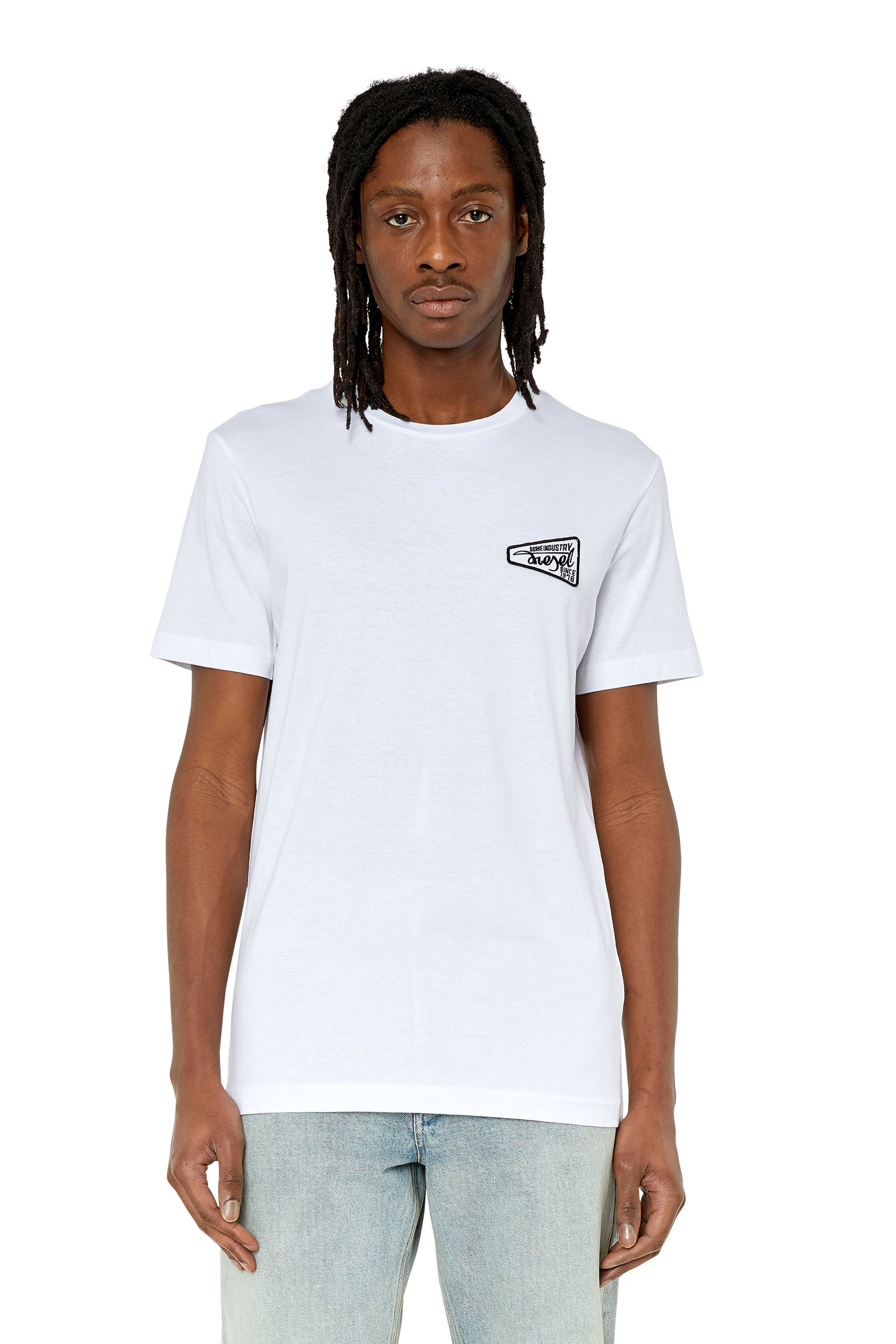 Diesel - T-DIEGOR-K58, Male's Tシャツ スリムフィット in ホワイト - 3