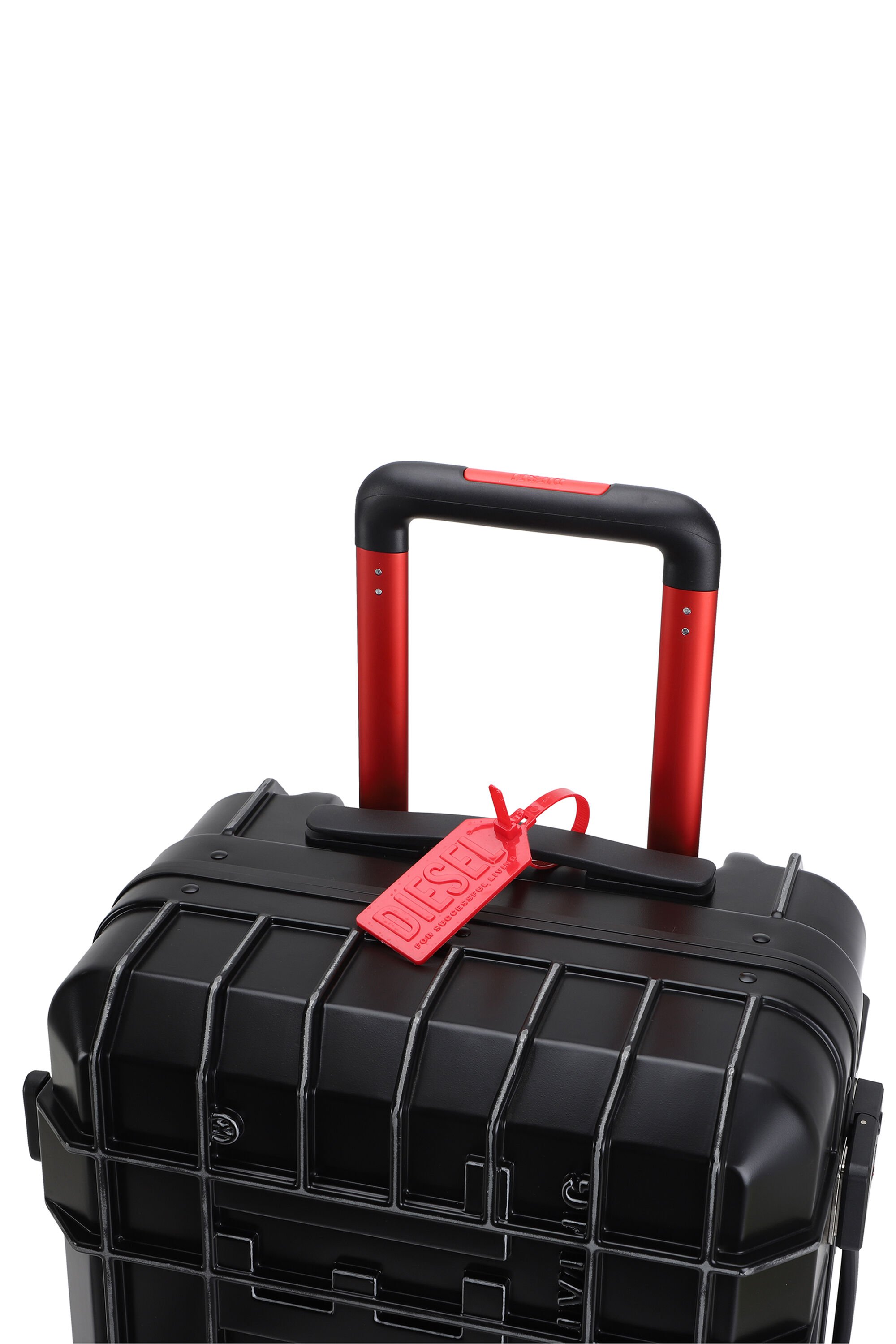 Diesel - DIESEL PC STRONG IMAGE TROLLEY- DSL003, Unisex's Rugged carry‑on suitcase 20" in ブラック - 6