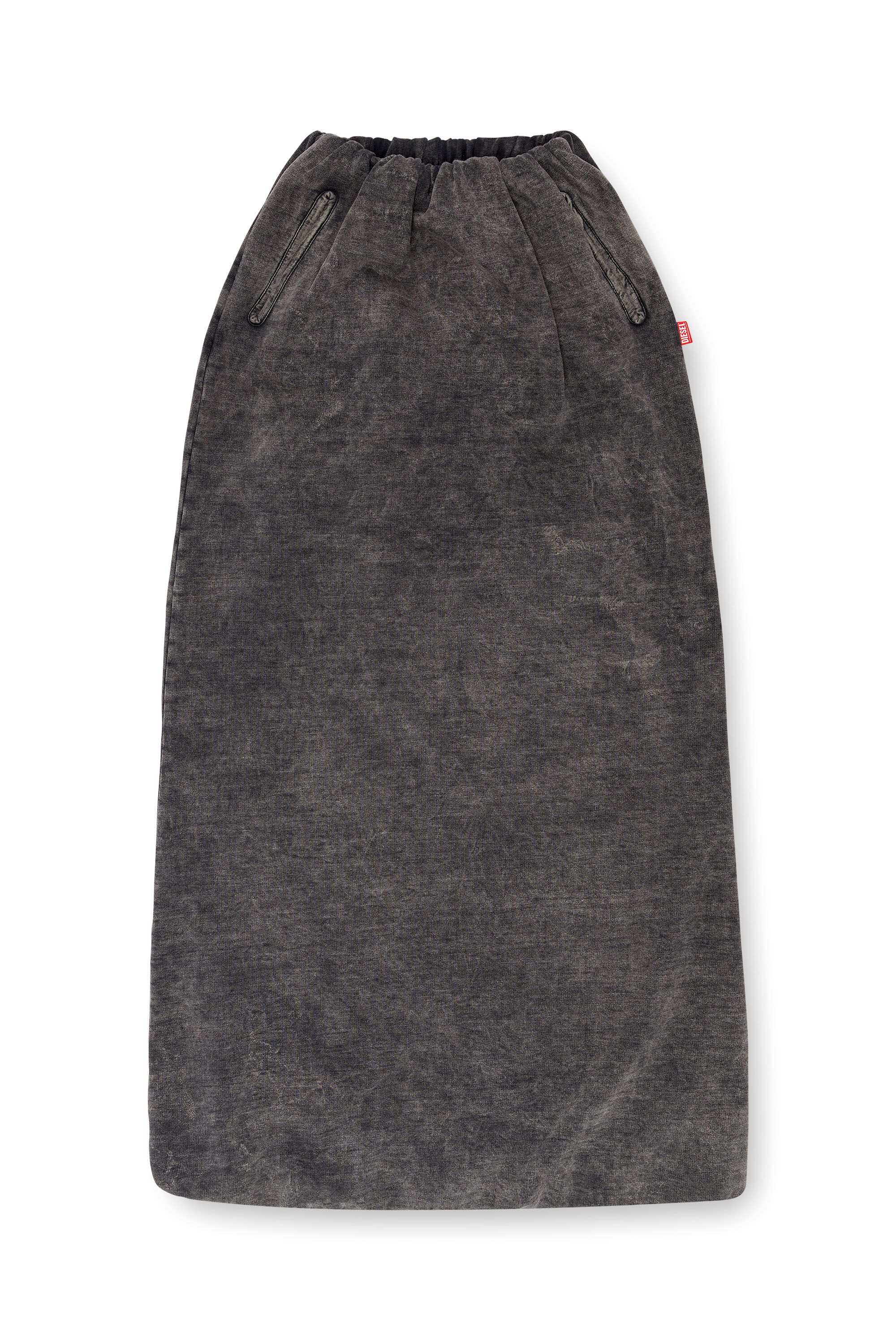 Diesel - O-TULIP, Female's Long skirt with denim effect in ブラック - 2
