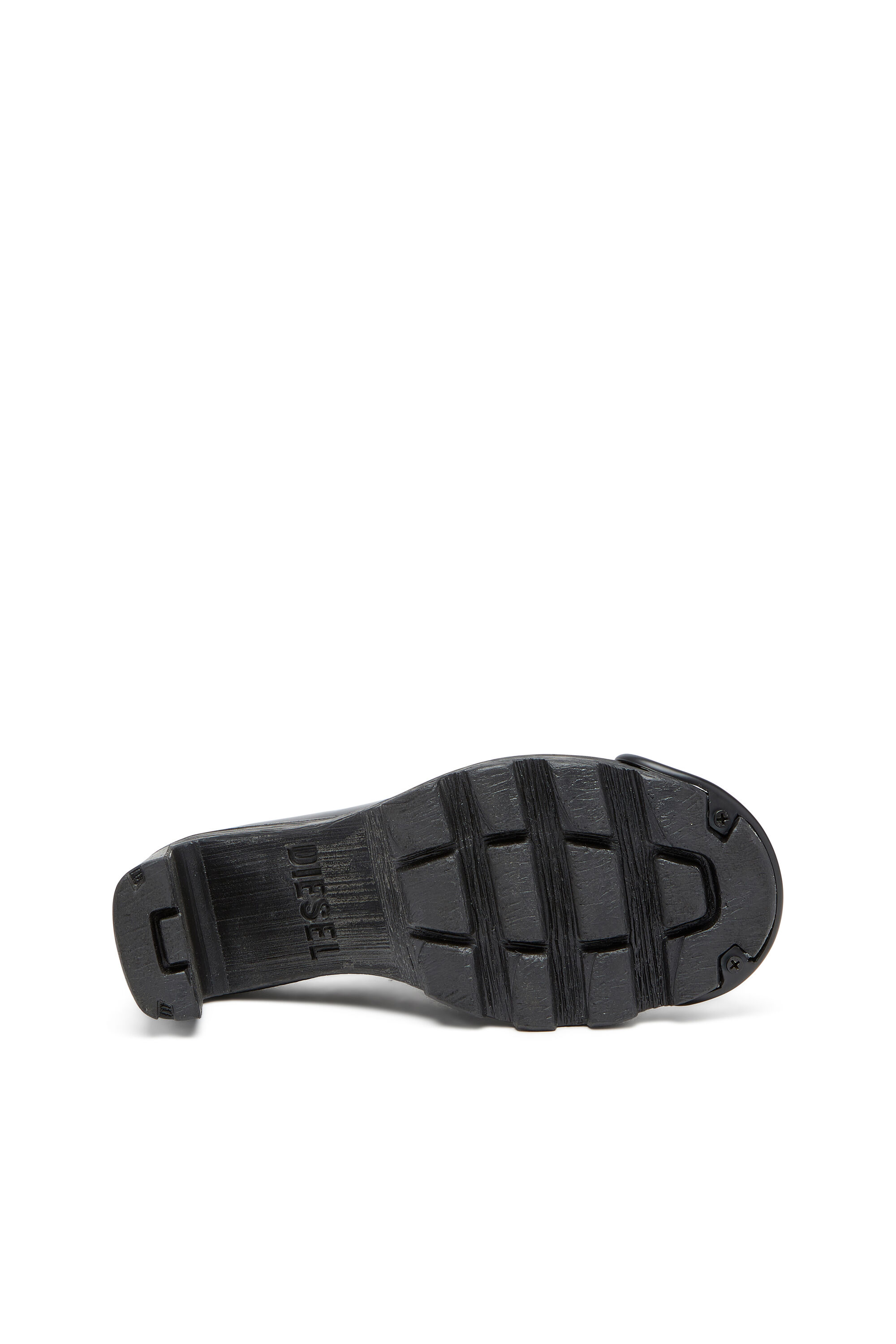 Diesel - D-HAMMER ML D W, Female's D-Hammer-High-heel mules with Oval D plaque in ブラック - 5