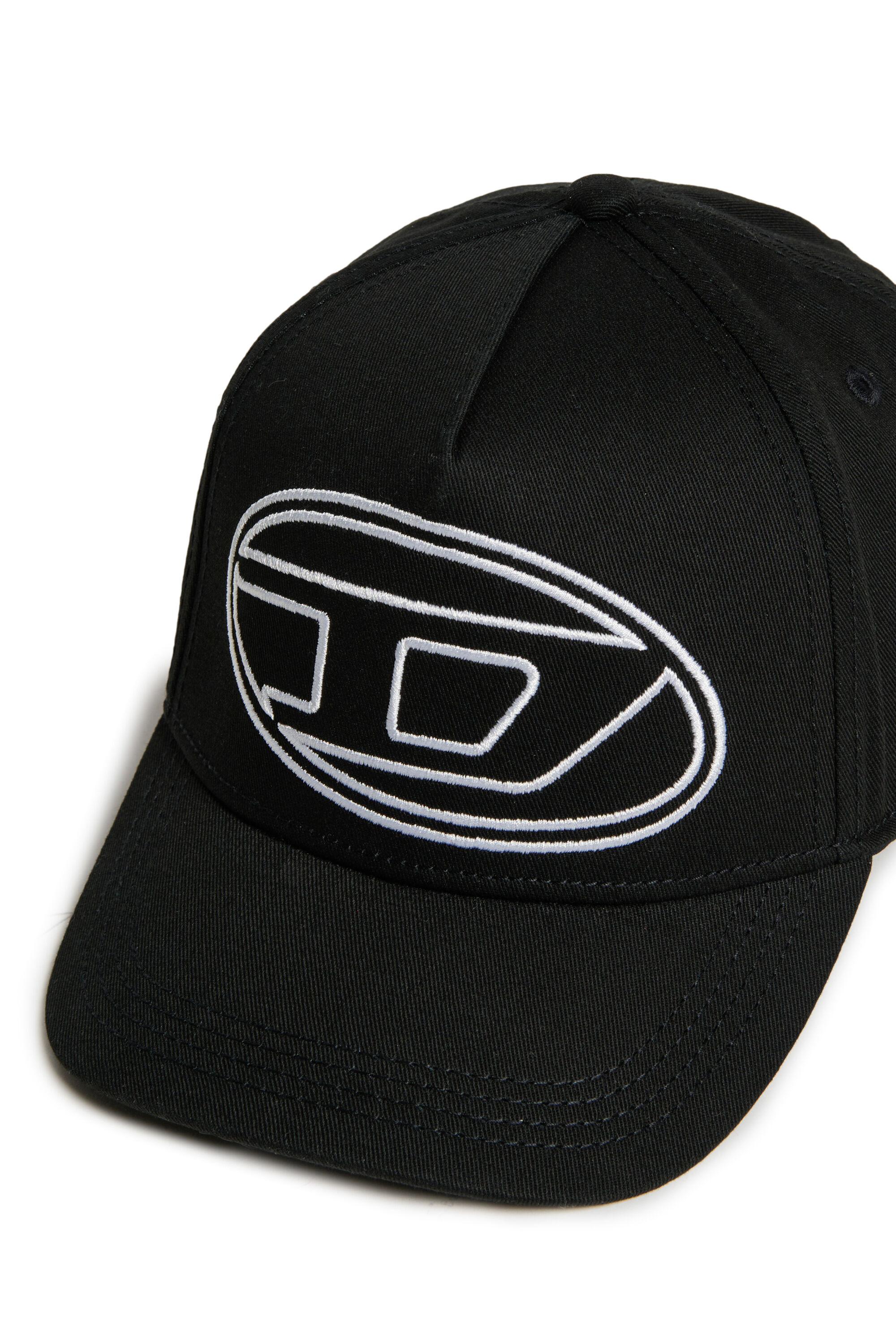 Diesel - FRENDIL, Male's Baseball cap with Oval D embroidery in ブラック - 3