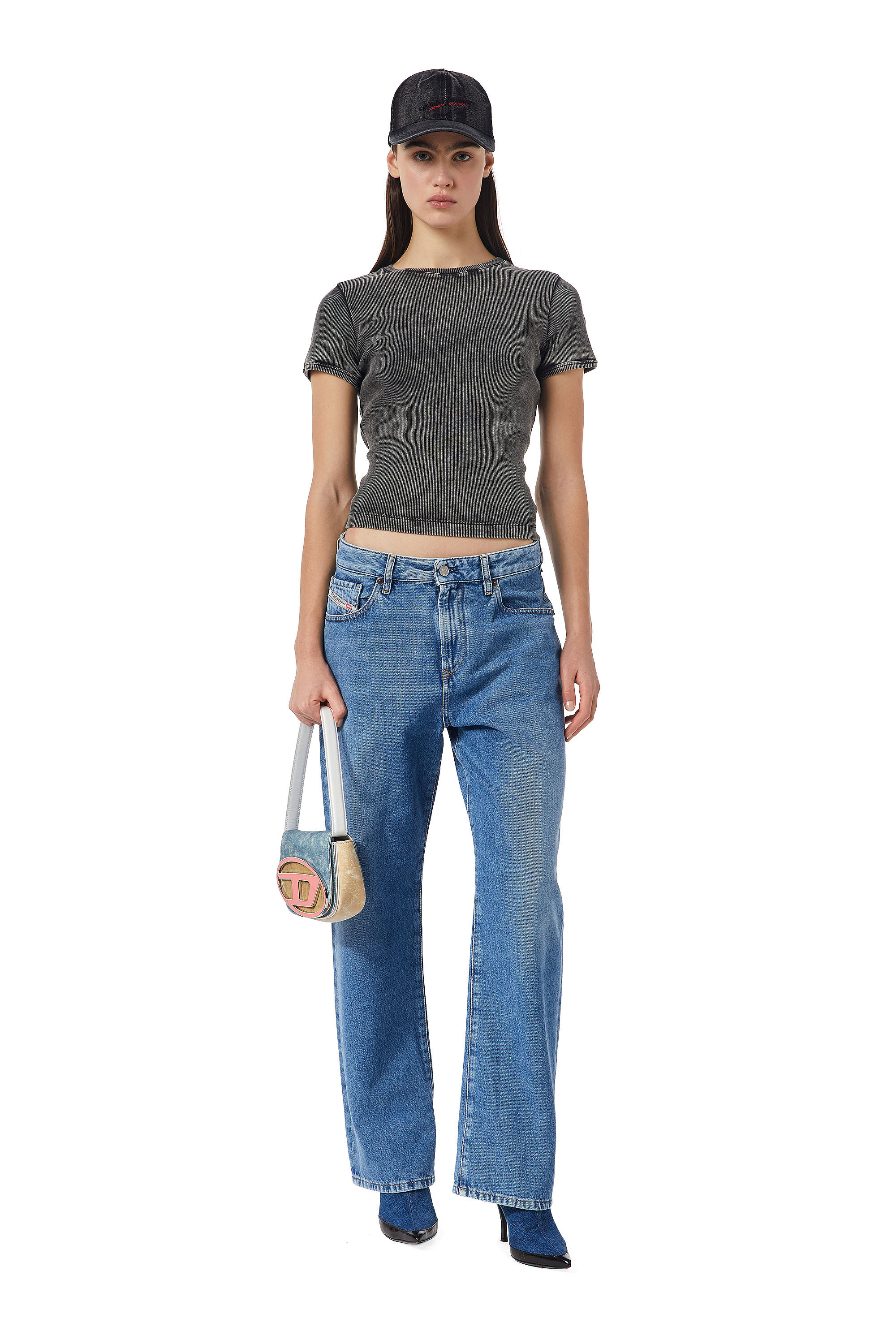 Diesel - Female's Straight Jeans 1999 D-Reggy 09C16, ミディアムブルー - 1