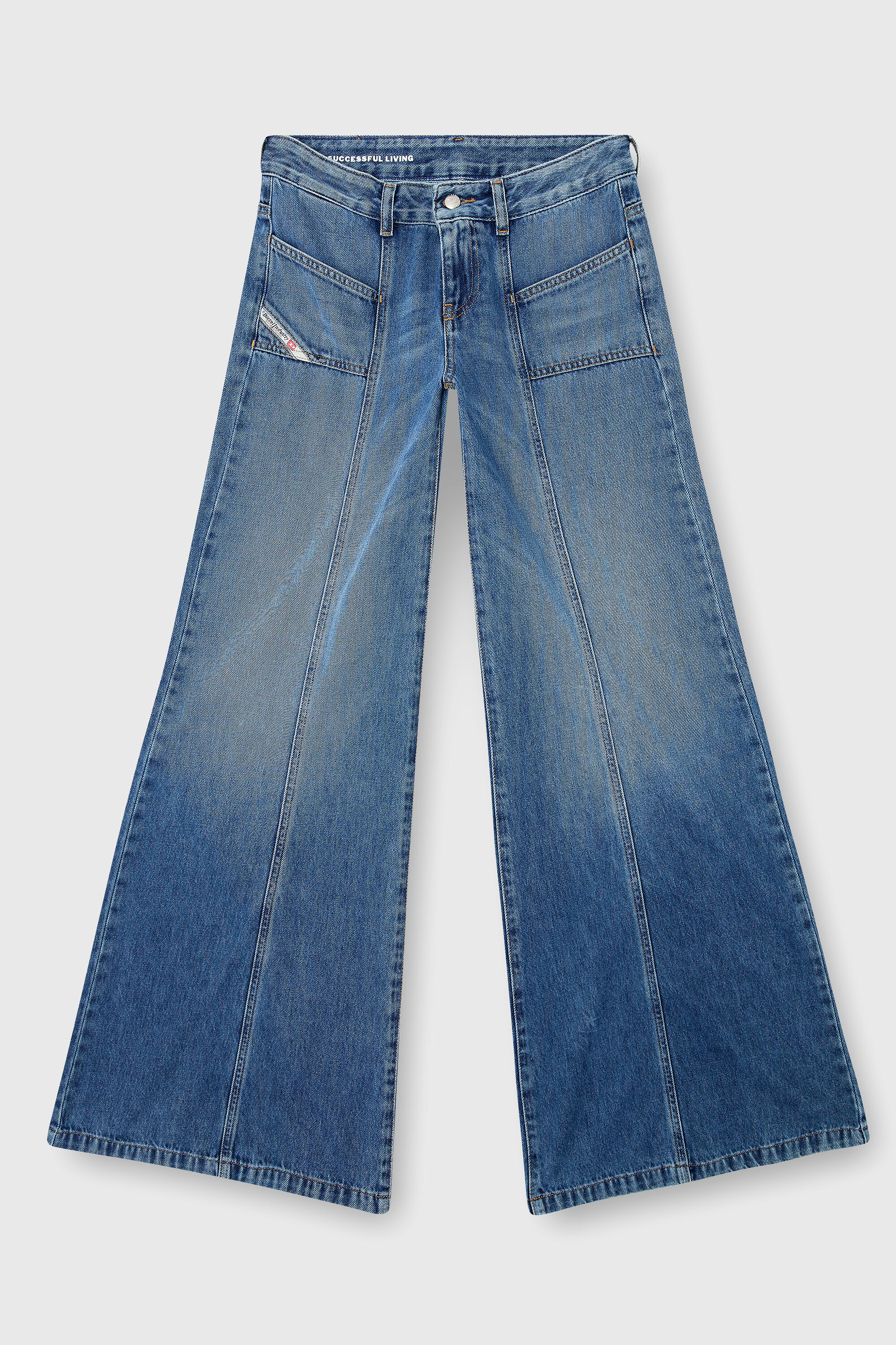 Diesel - Female's Flare Jeans D-Akii 09M56, ミディアムブルー - 4
