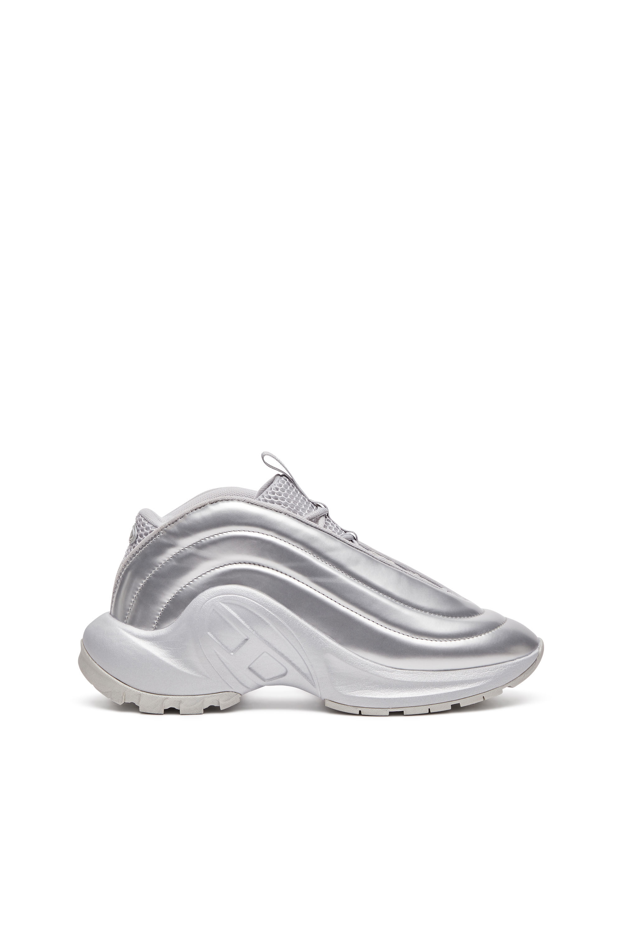 Diesel - S-D-RUNNER X, Unisex's S-D-Runner-Slip-on sneakers with Oval D instep in シルバー - 1