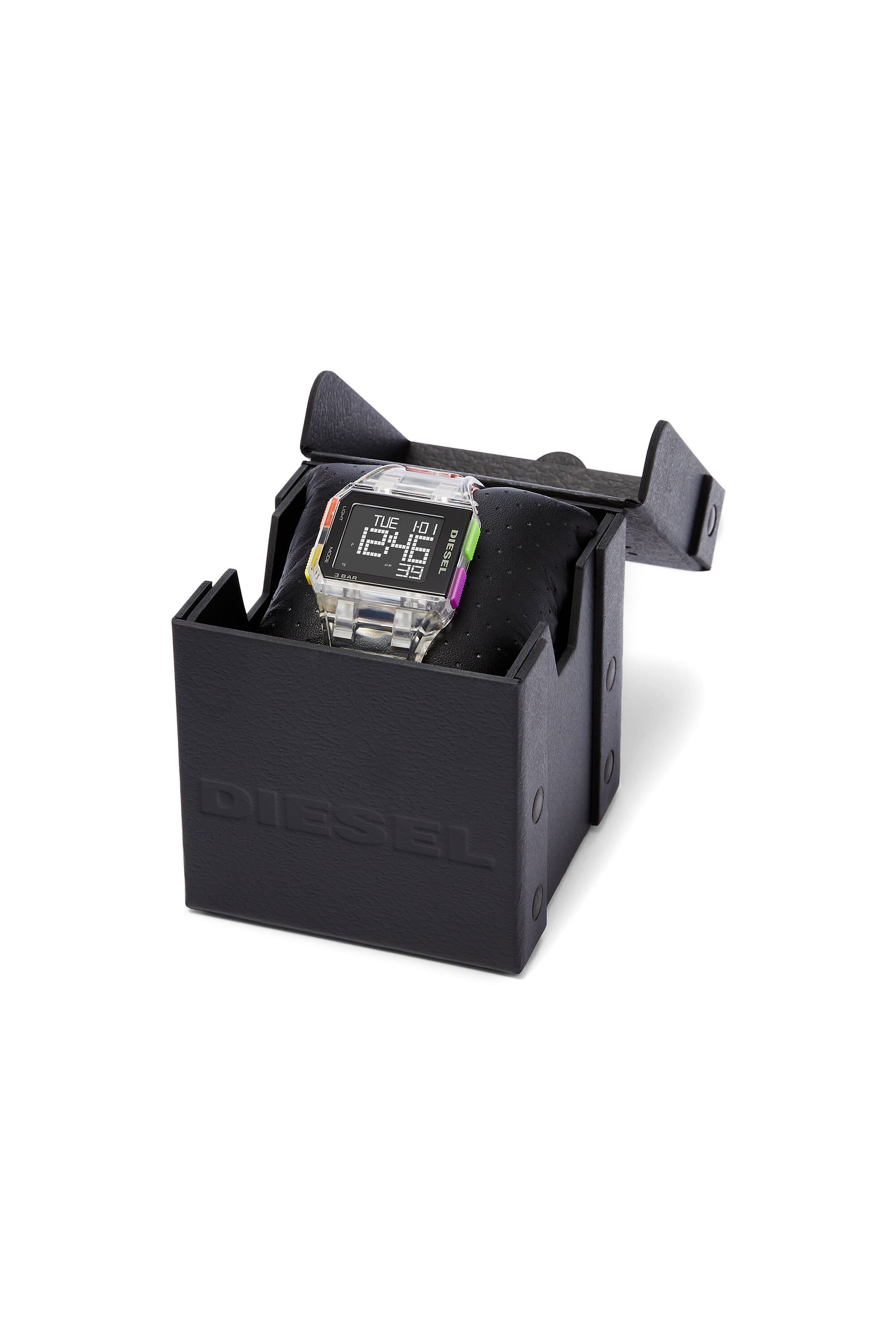 Diesel - DZ1935, Unisex's Limited-edition Chopped digital transparent watch in ホワイト - 4