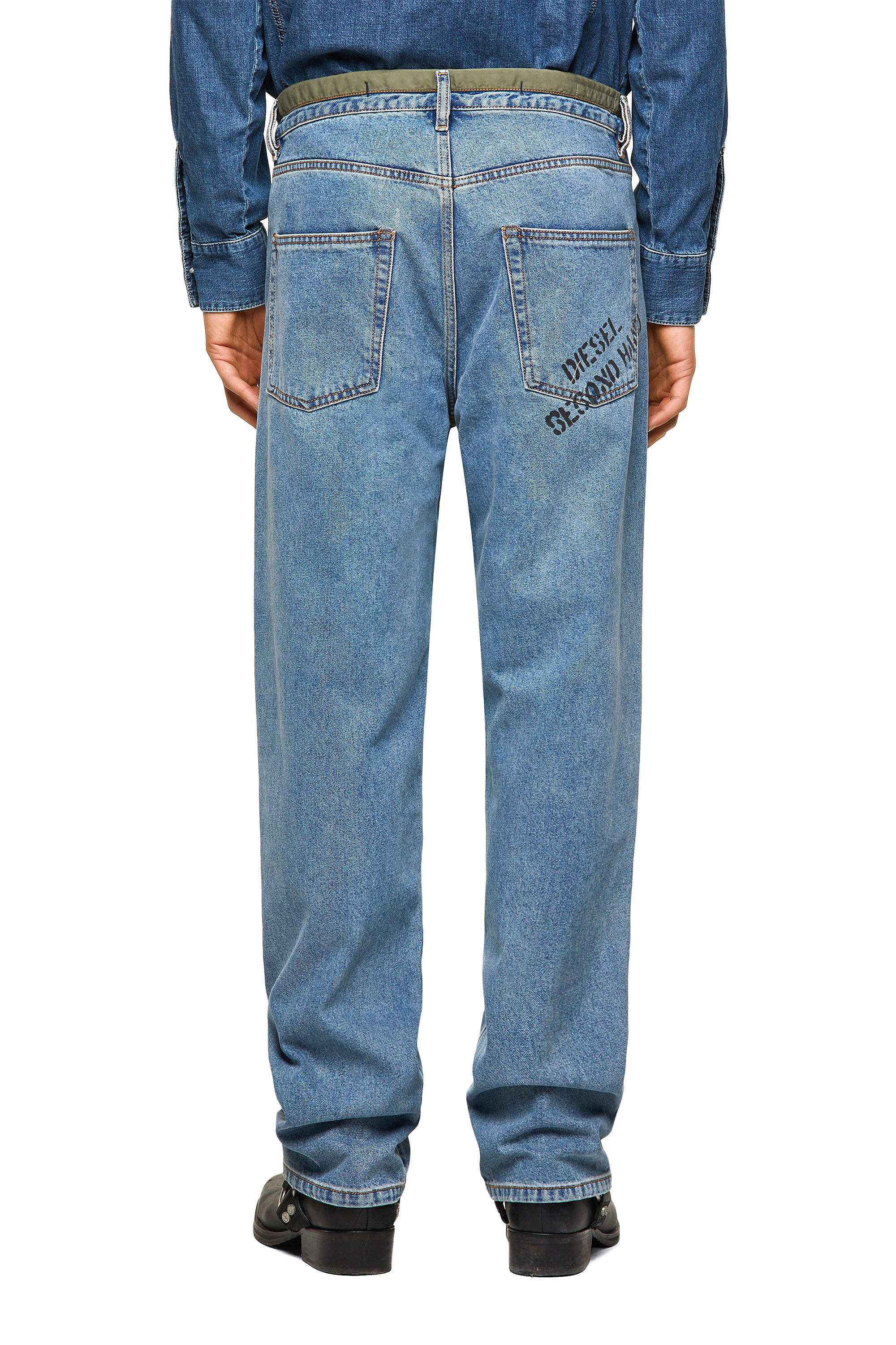 Diesel - DxD-P2 0CBBI Straight Jeans, ライトブルー - Image 5
