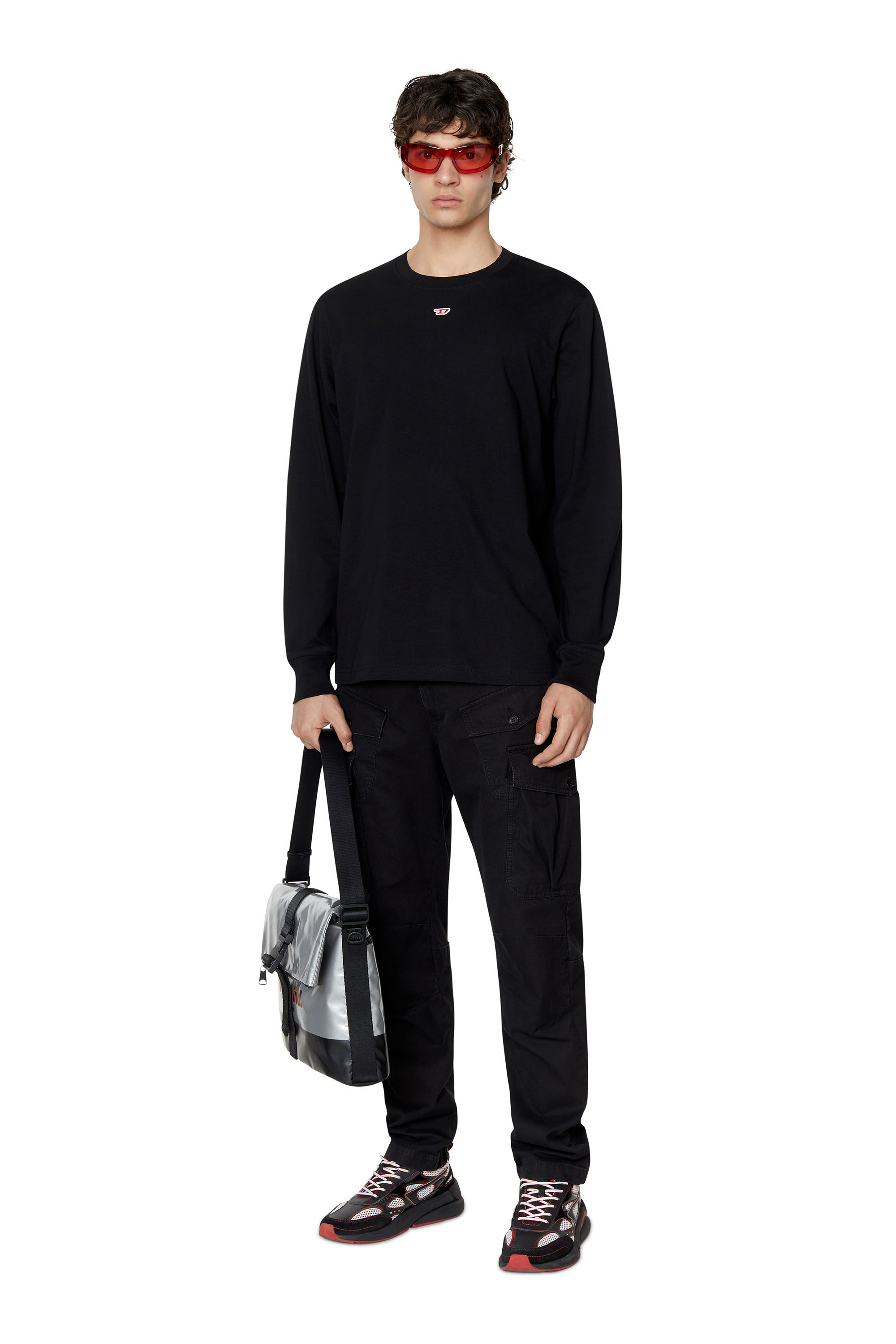 T-JUST-LS-D｜メンズ｜ロングスリーブTシャツ｜ブラック｜ディーゼル（DIESEL）公式オンラインストア