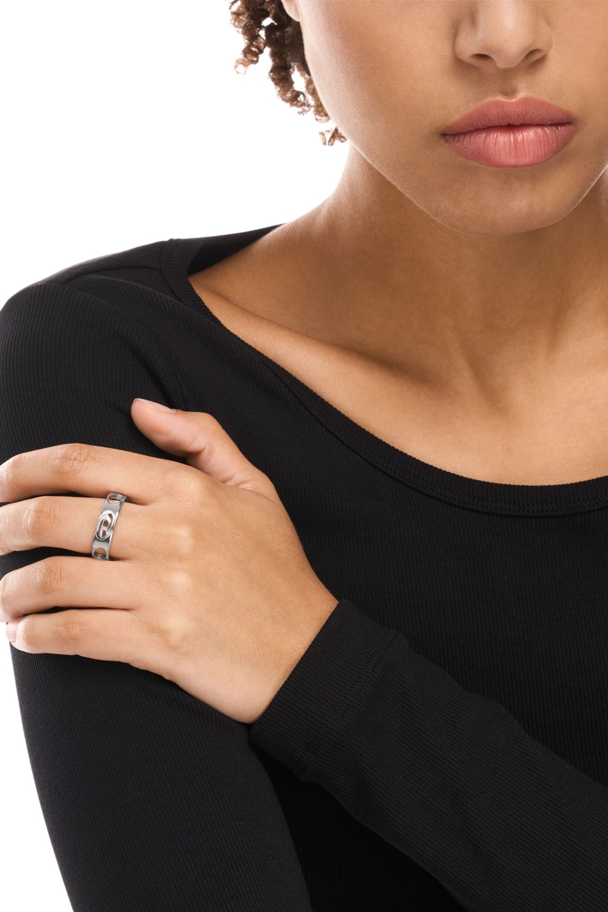 Diesel - DX166540 JEWELLERY, Unisex's Stainless Steel Band Ring in シルバー - 4