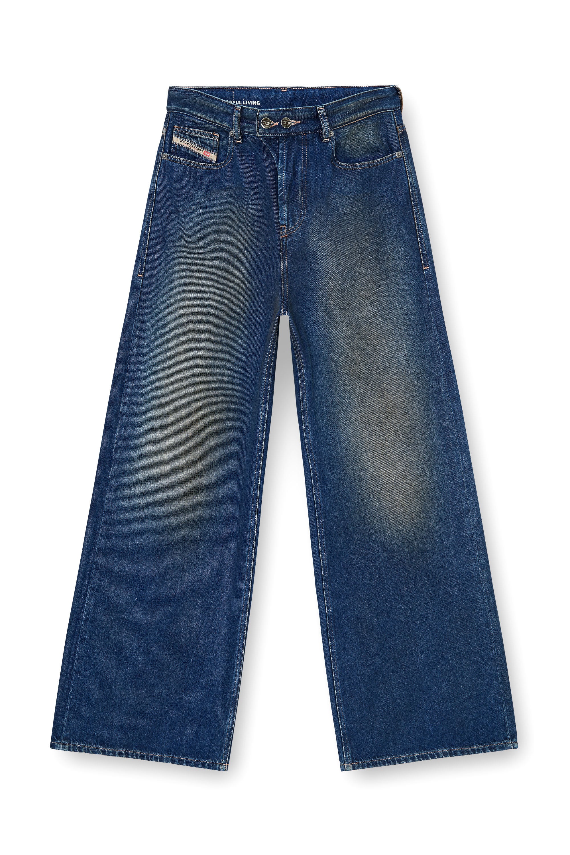 Diesel - Female's Relaxed Jeans 1996 D-Sire 09P47, ダークブルー - 6