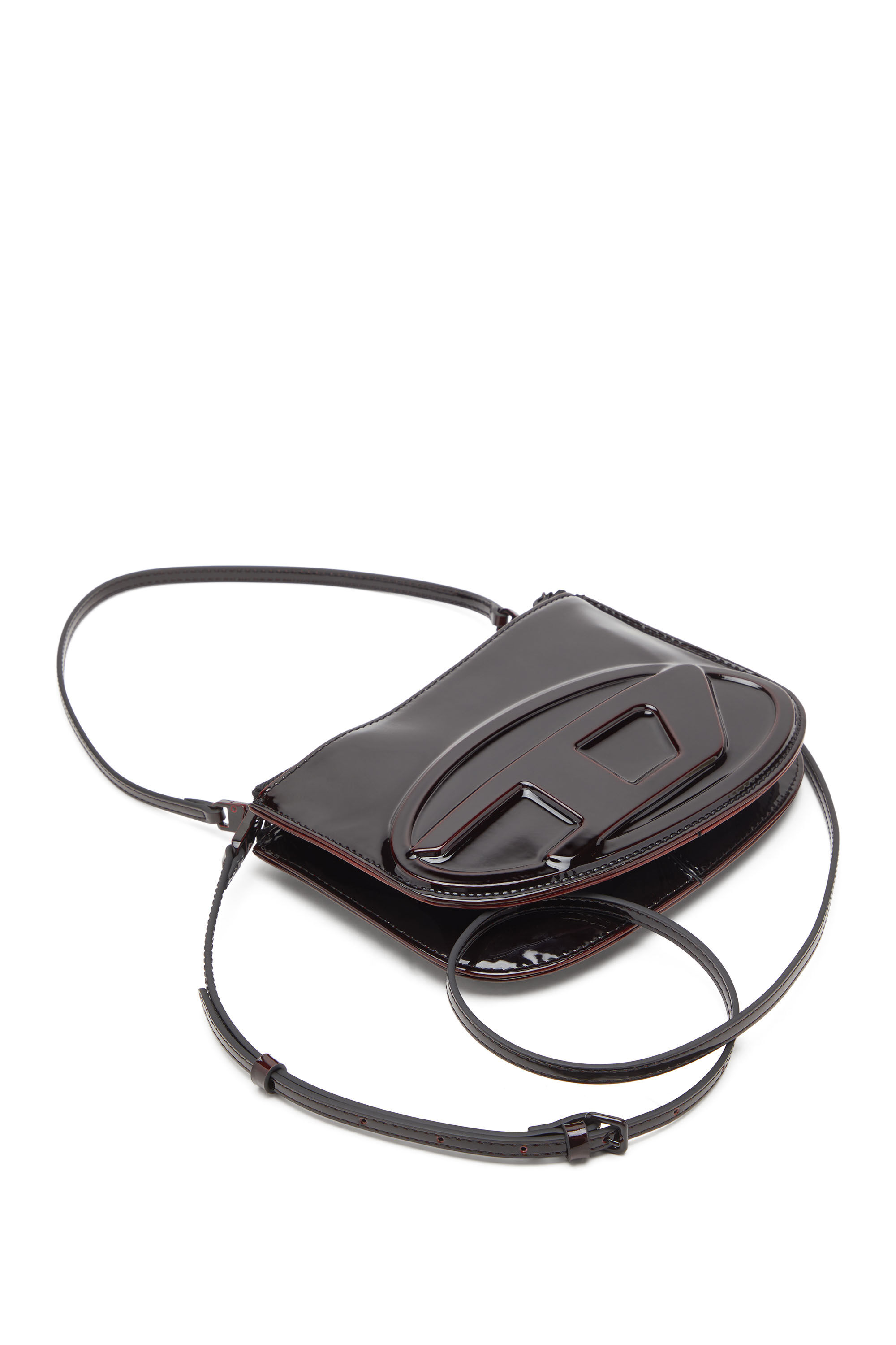 Diesel - 1DR TWIN, Female's 1DR Twin-Double-pouch shoulder bag in liquid PU in バーガンディー - 5