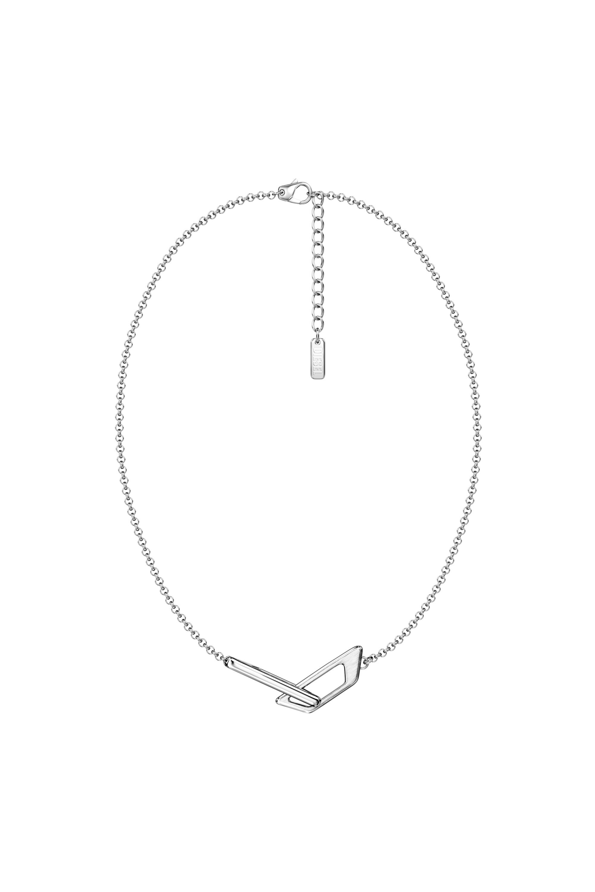 DX1727040 Stainless Steel Band Necklace｜シルバー｜ウィメンズ｜DIESEL
