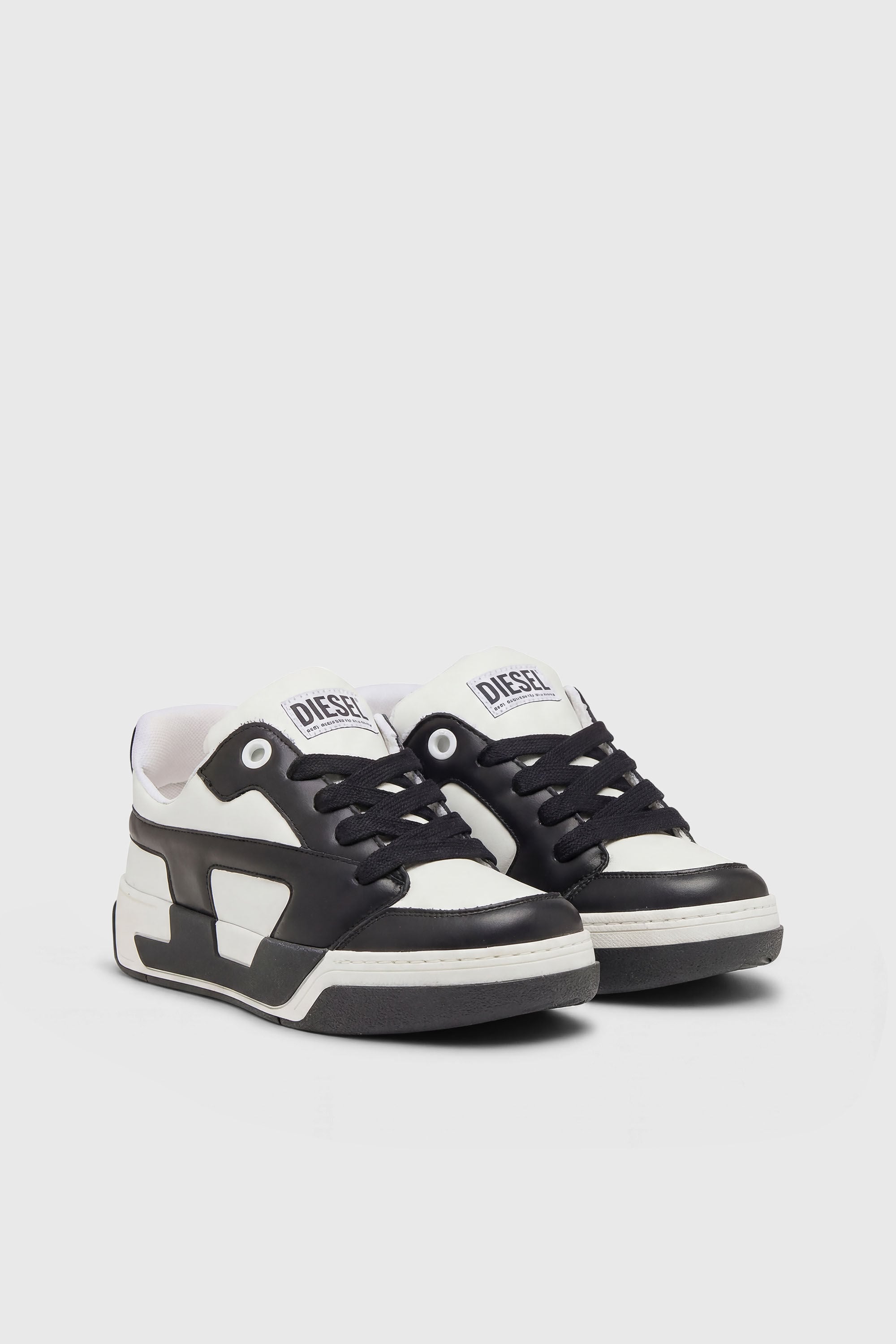 Diesel - S-D-OLLIE LOW, Male's ローカットスニーカー in ホワイト/ブラック - 2