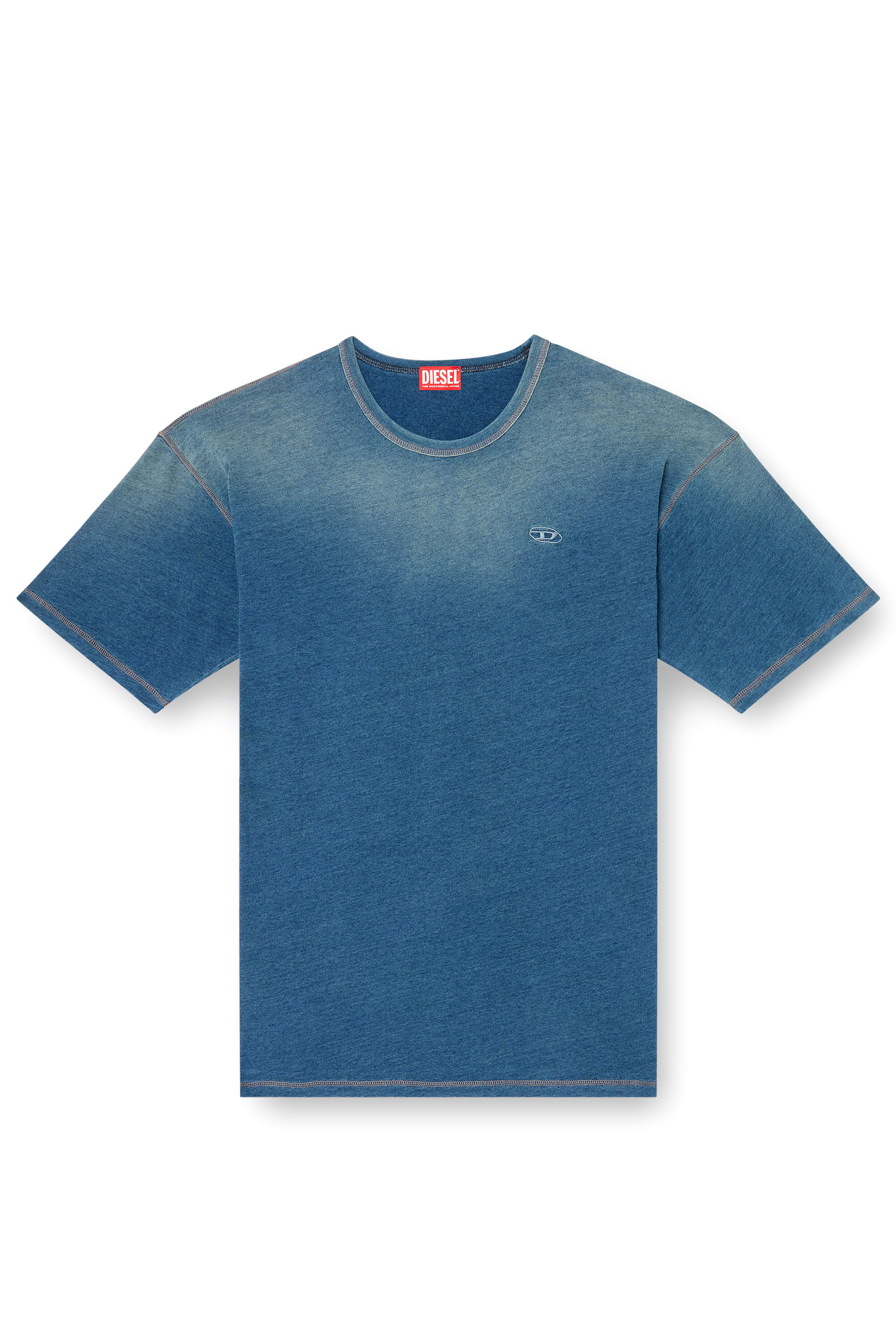 Diesel - T-BOXT-R11, Male's T-shirt with sprayed treatment in ブルー - 2