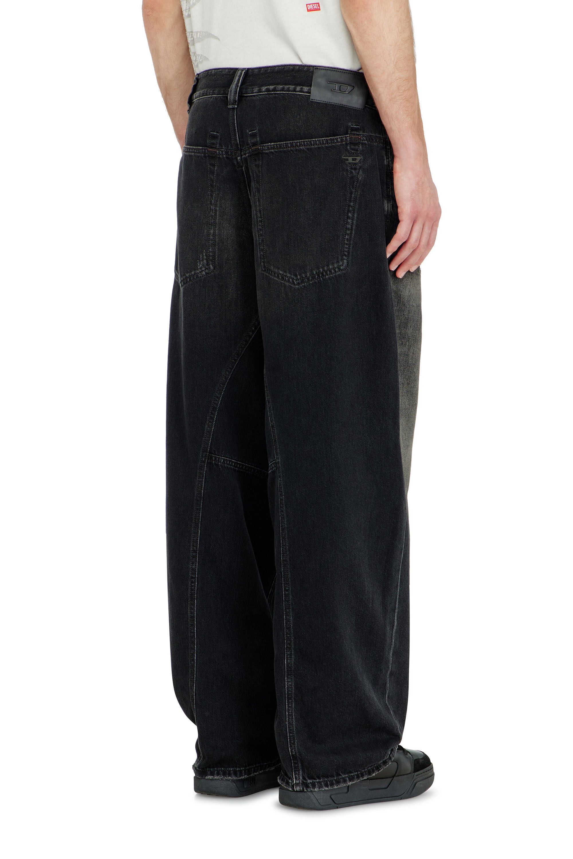 Diesel - Unisex's Relaxed Jeans 1997 D-Enim-M 09P65, ブラック/ダークグレー - 5