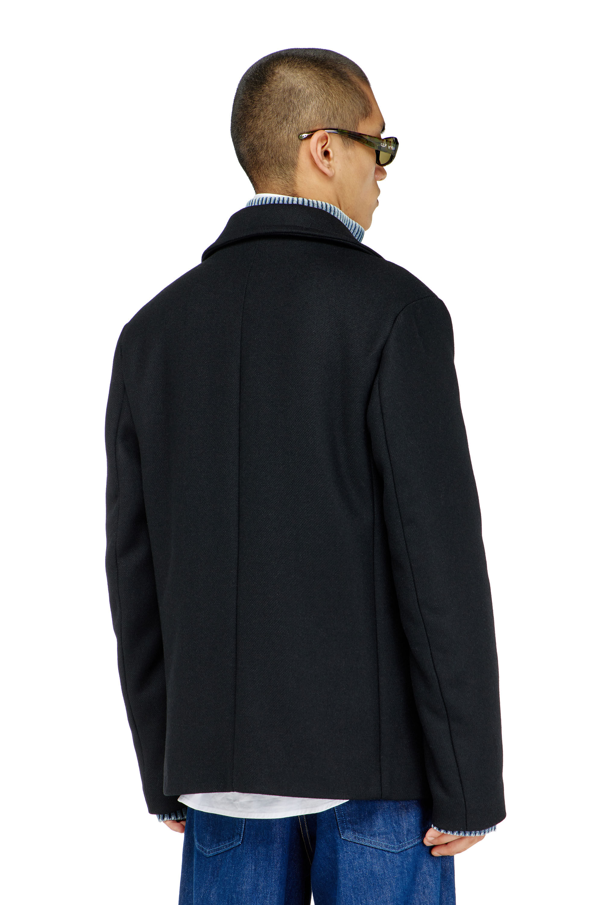 Diesel - W-HALEY-WRD, Male's ピーコート in ブラック - 5