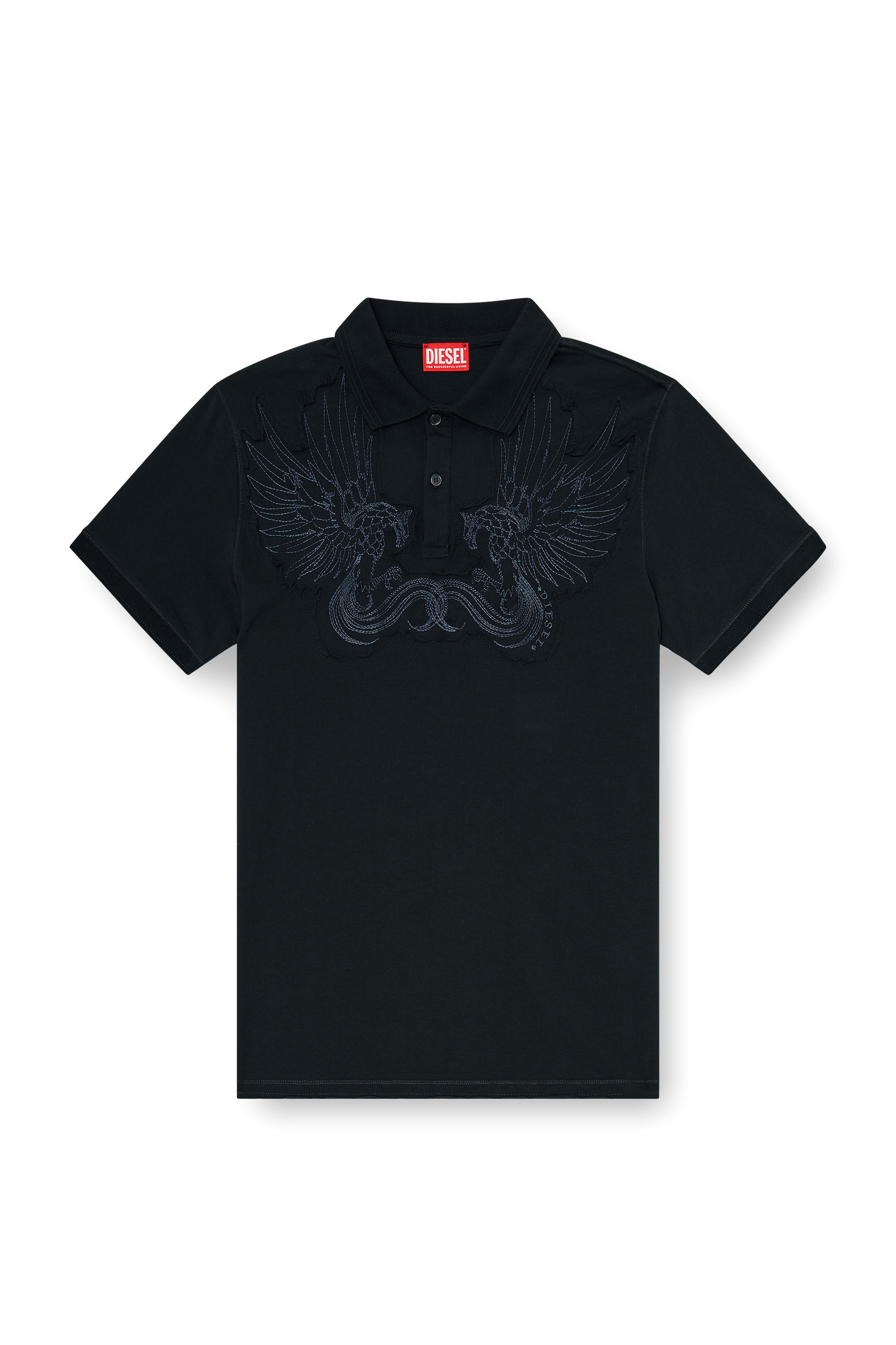 T-PHEN ポロシャツ｜ブラック｜メンズ｜DIESEL