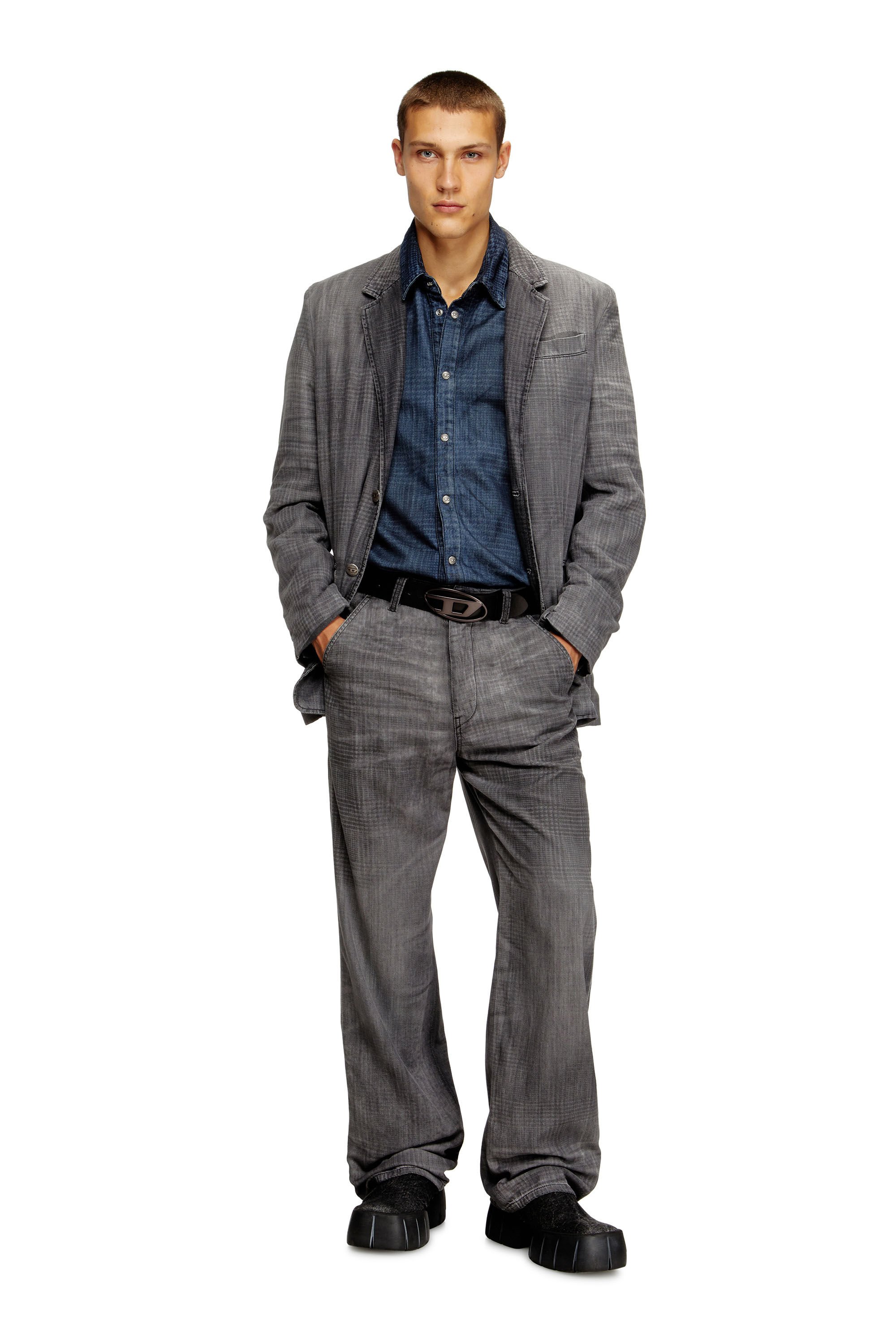 Diesel - Unisex's Regular Jeans D-Phant-chino 068UJ, グレー - 1