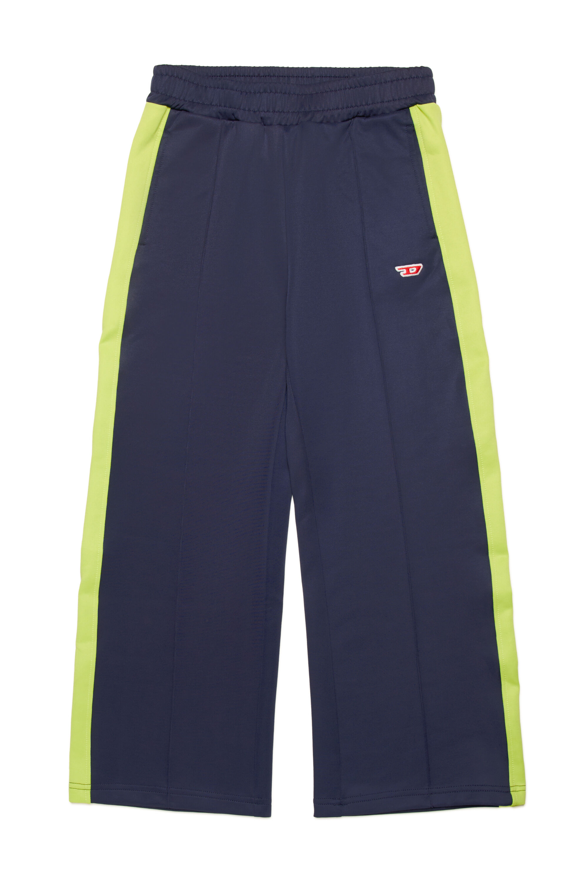 Diesel - PZALOG, Male's Front-seam track pants with side bands in ダークブルー - 1
