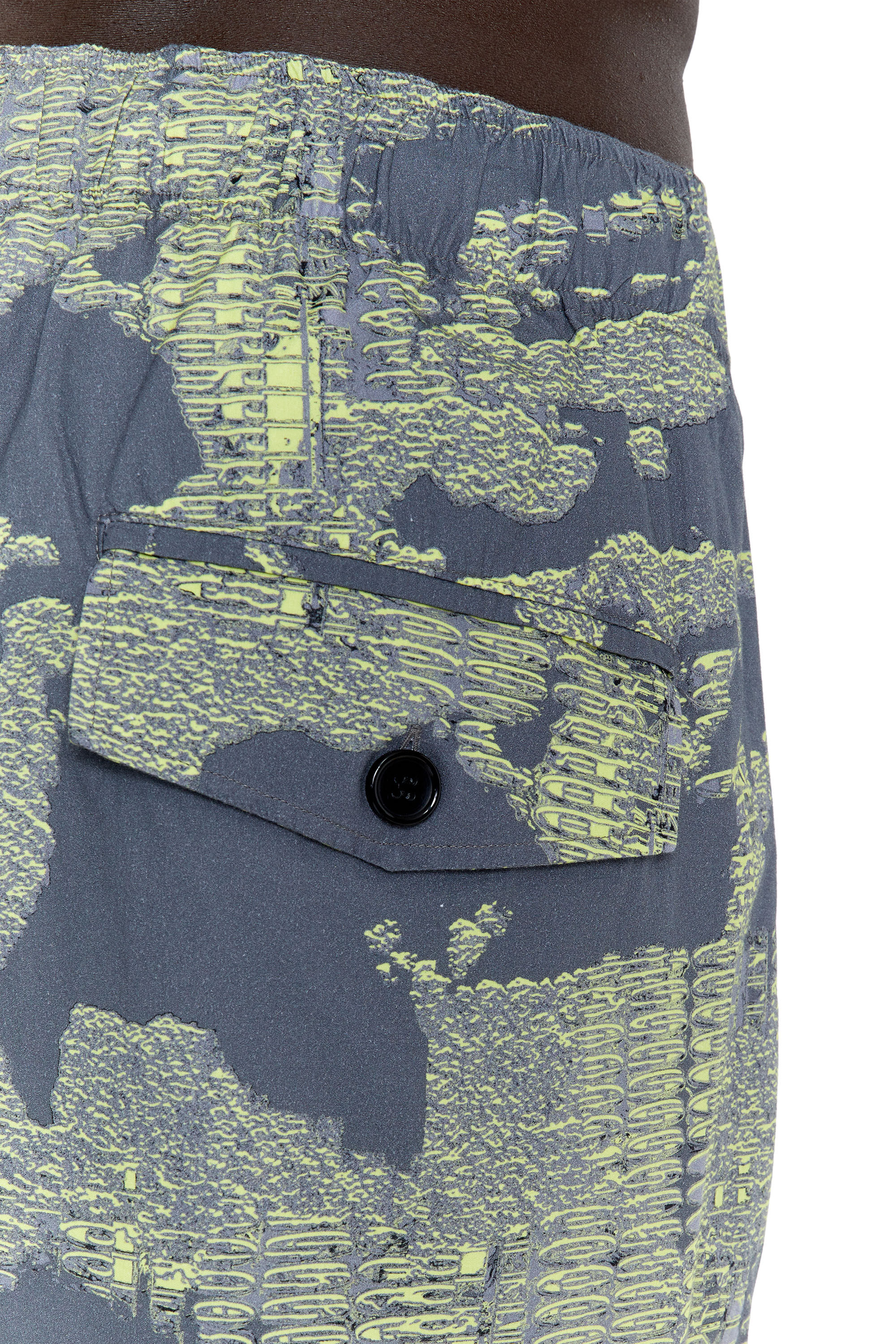 Diesel - P-FERGY-E, Male's パンツ 軽量コットン in グリーン/グレー - 3