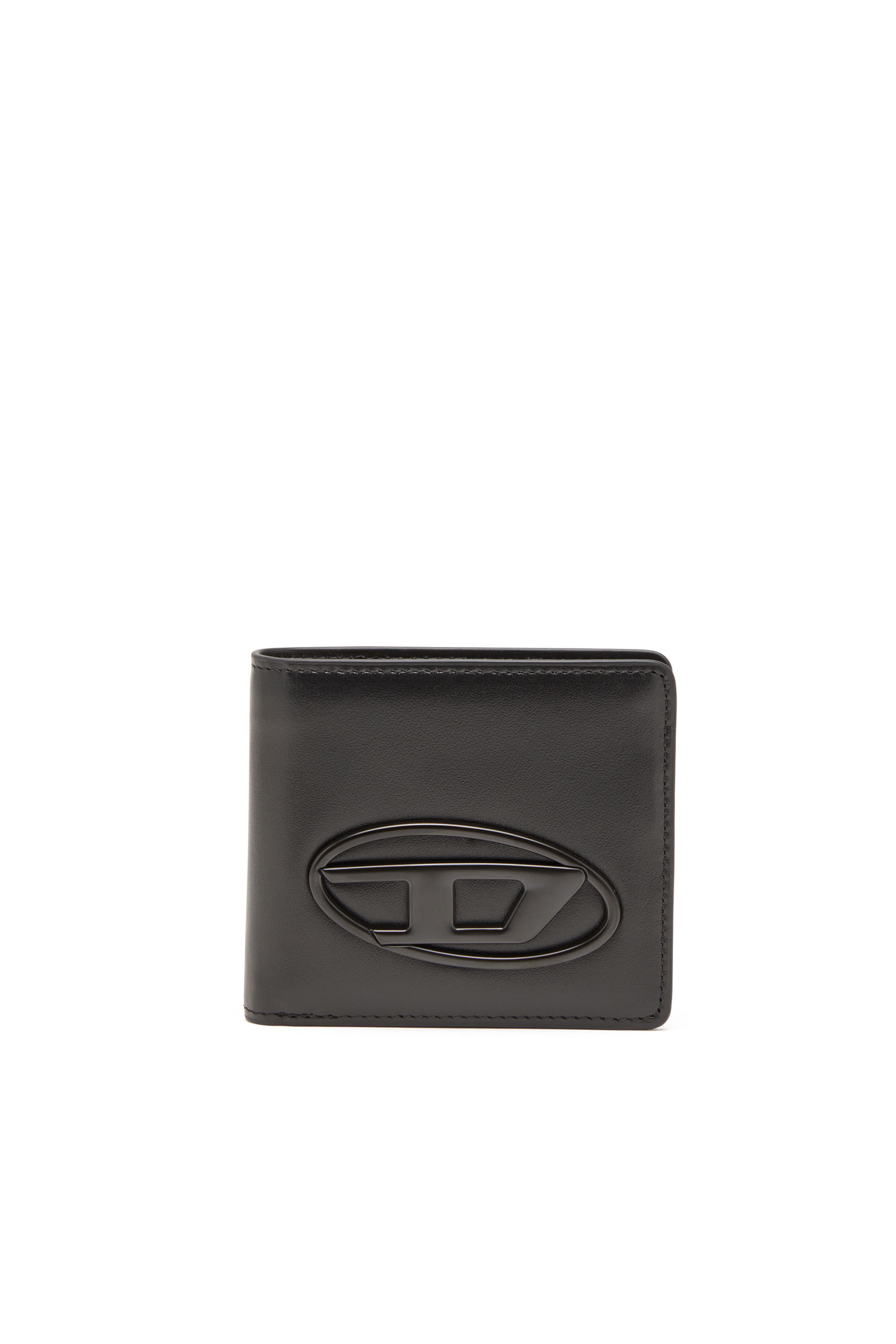 Diesel - HOLI-D BI FOLD COIN S 3D, Unisex's Bi-fold wallet in leather in ブラック - 1