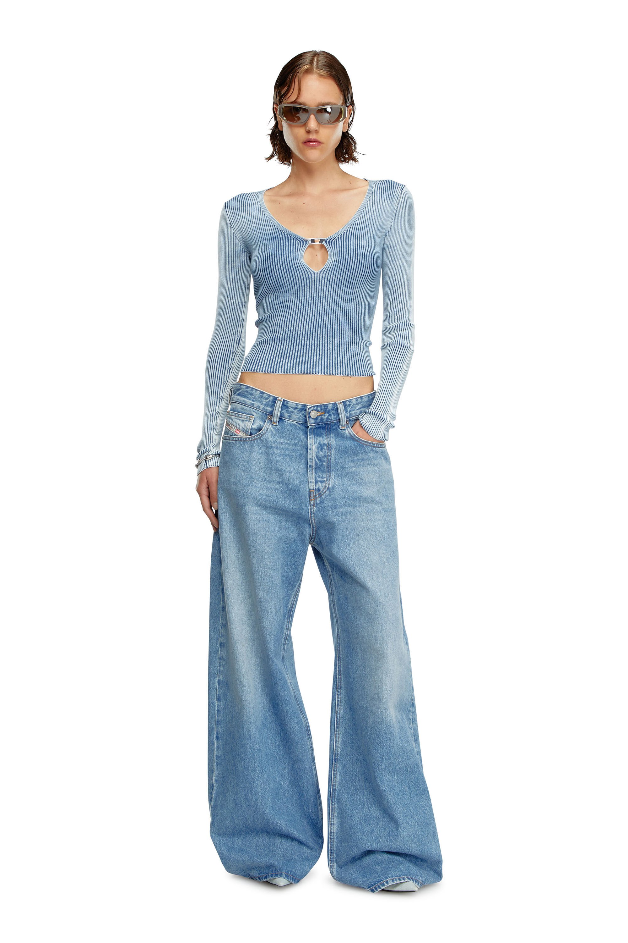 Diesel - M-TERI, Female's ニット in ブルー - 1