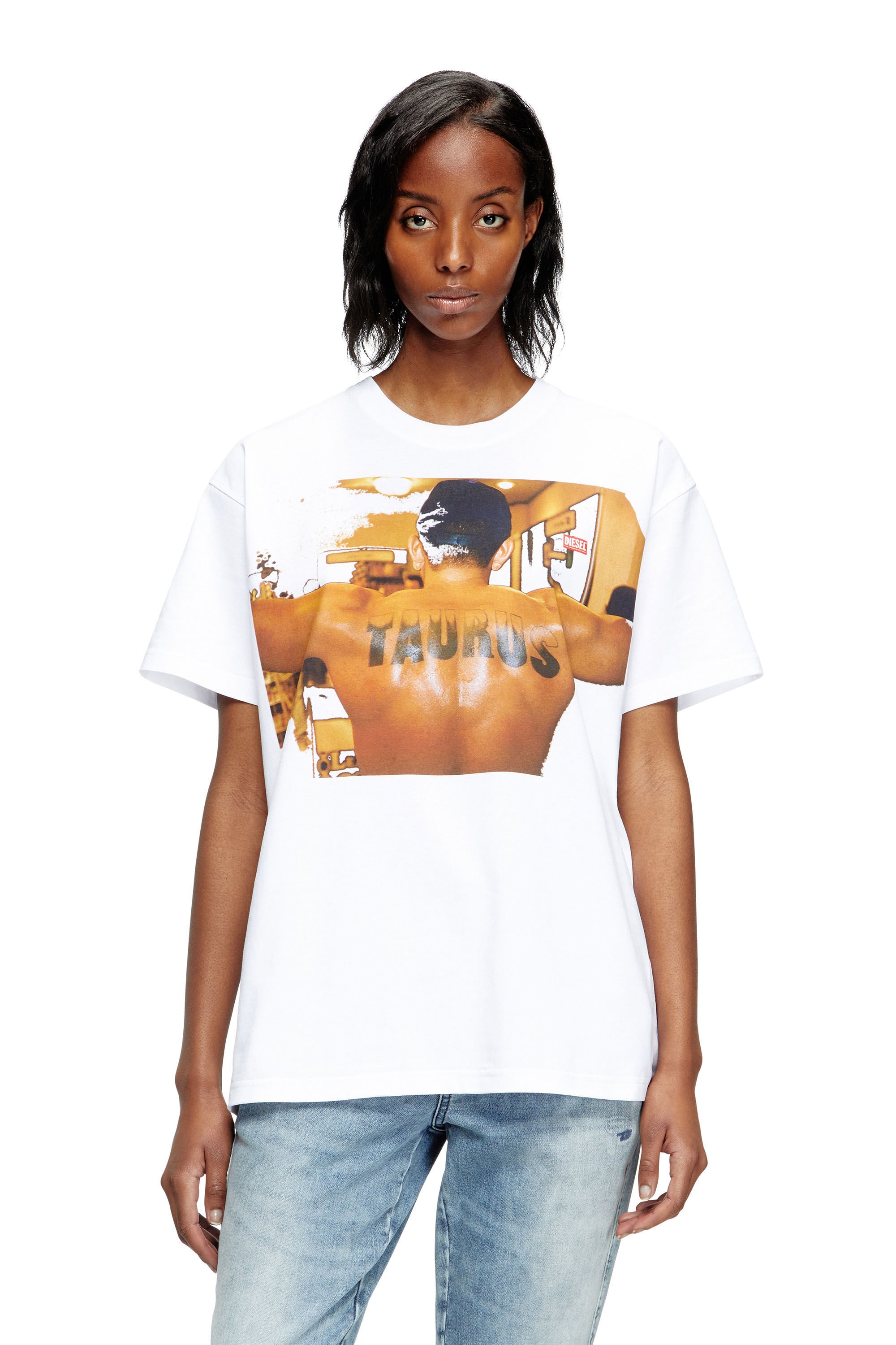 Diesel - PR-T-NORM-TOM25-1, Unisex's T-shirt with graphic print in ホワイト - 5