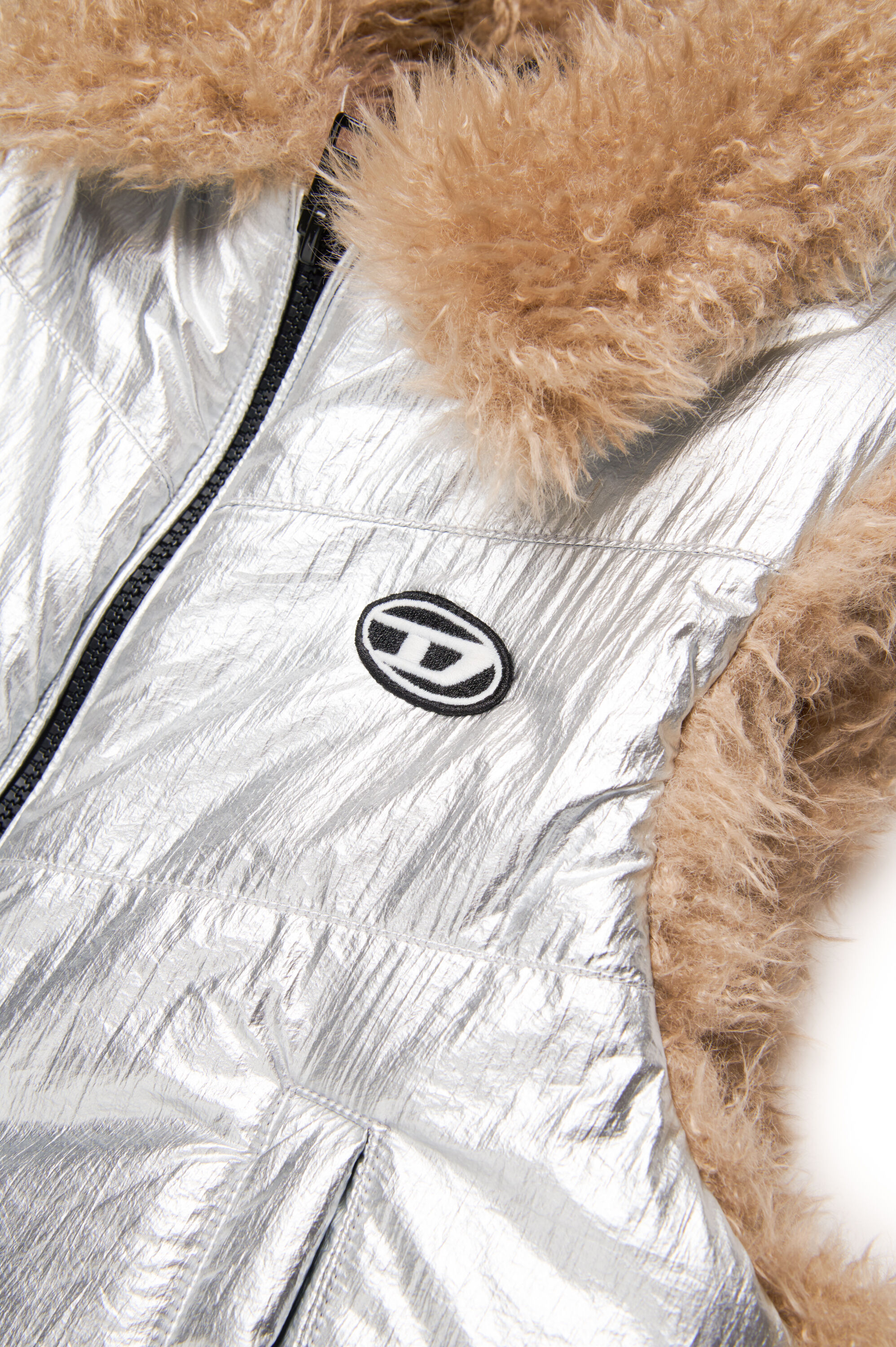 【送料0円】 UND REVERSIBLE MOTTLED FUR VEST ジャケット・アウター ジャケット・アウター