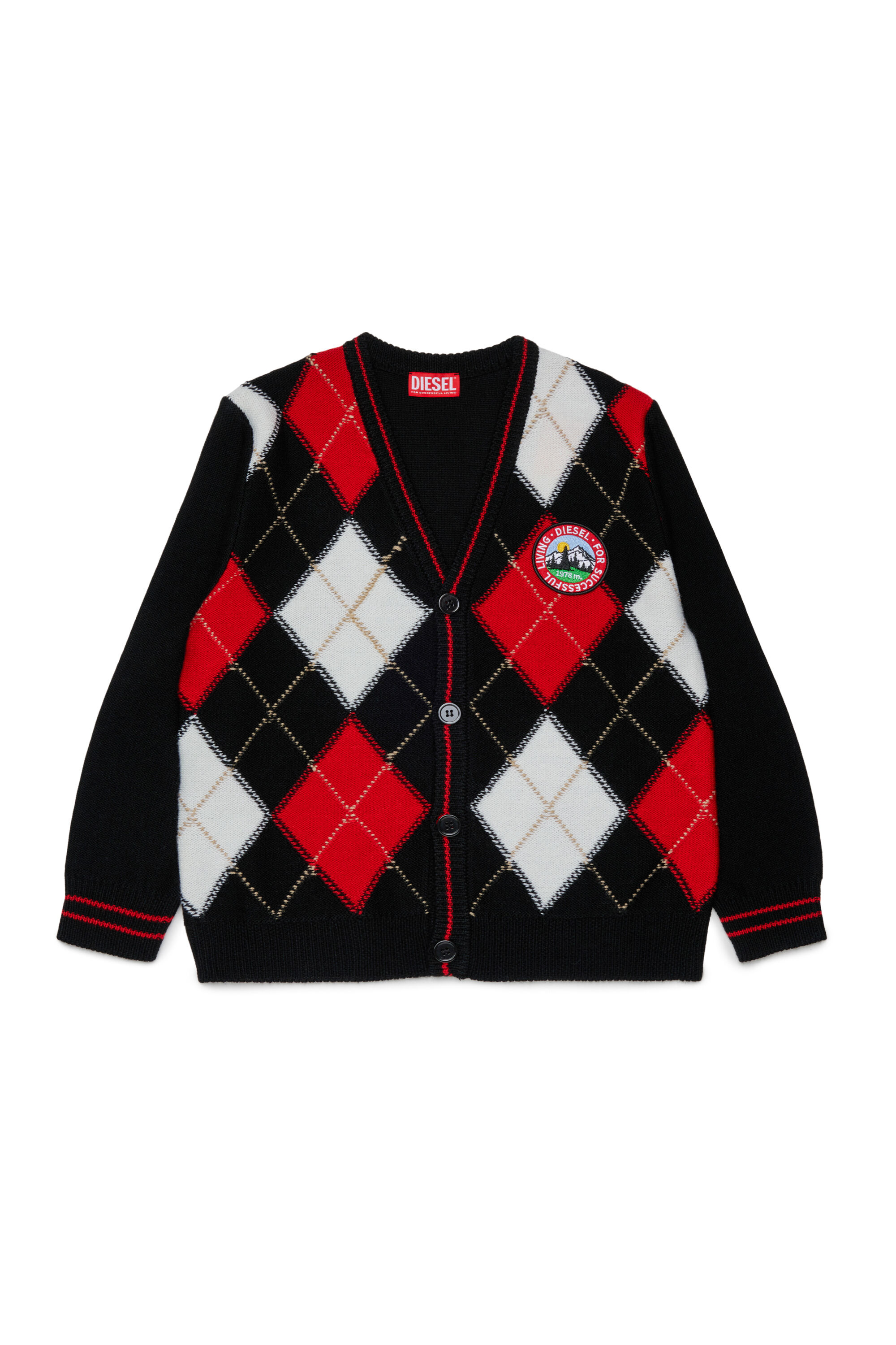 Diesel - KROMYCARDIGAN OVER, Unisex's カーディガン in ブラック - 1