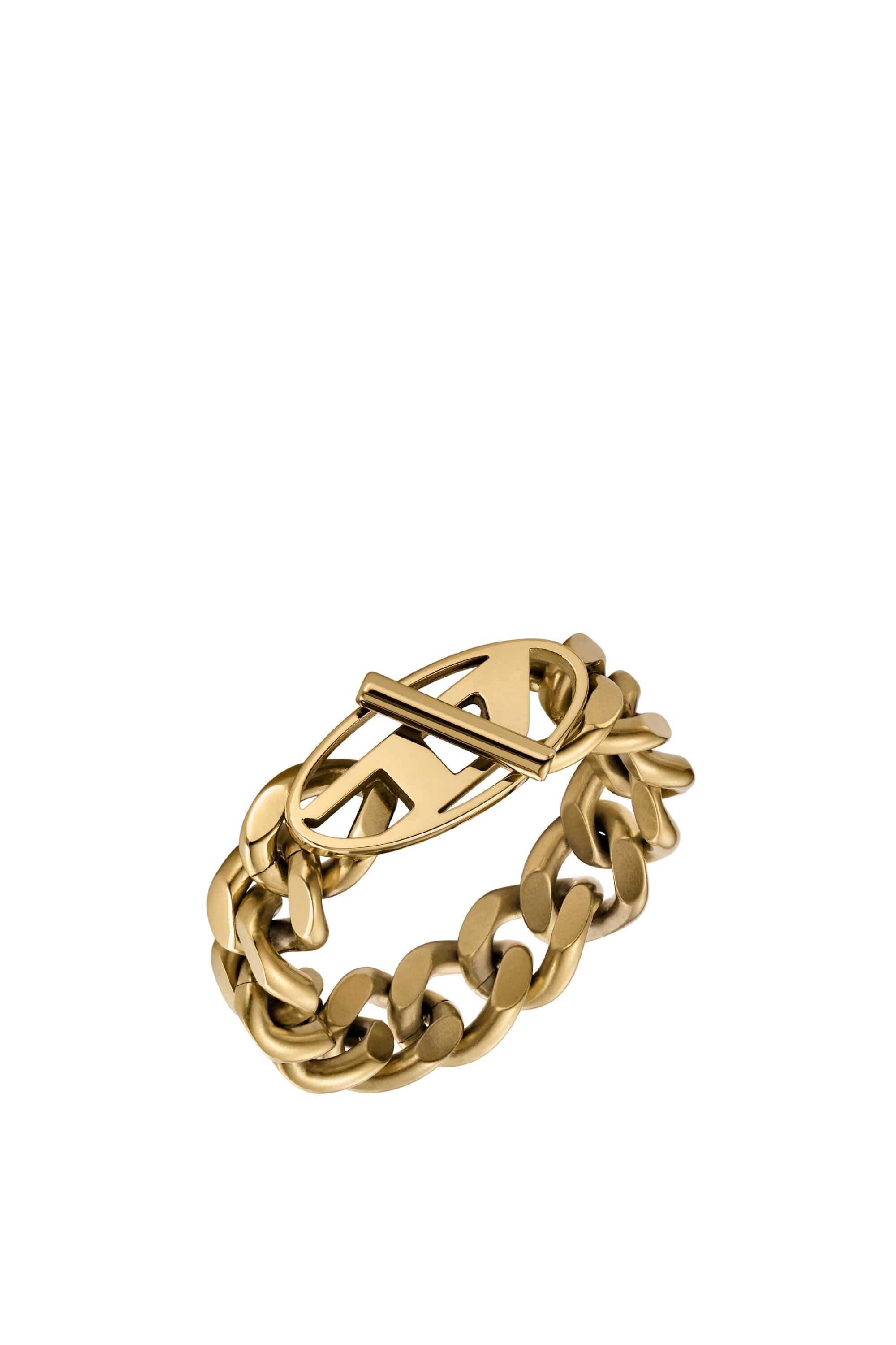 DX1568710 JEWEL Gold-Tone Stainless Steel Soft Chain Ring｜ゴールド｜ウィメンズ｜DIESEL
