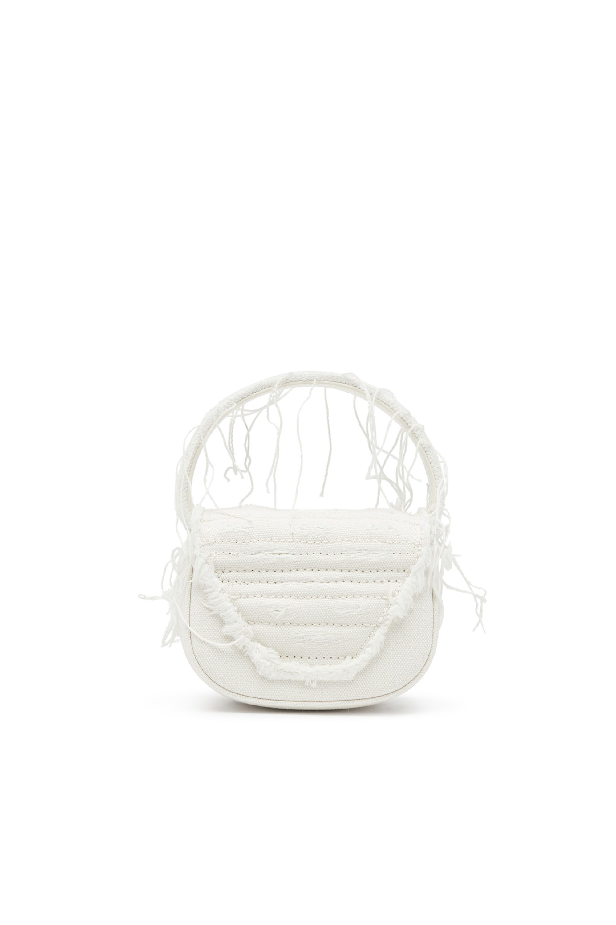 Diesel - 1DR XS, Female's 1DR XS-Iconic mini bag in canvas and leather in ホワイト - 3
