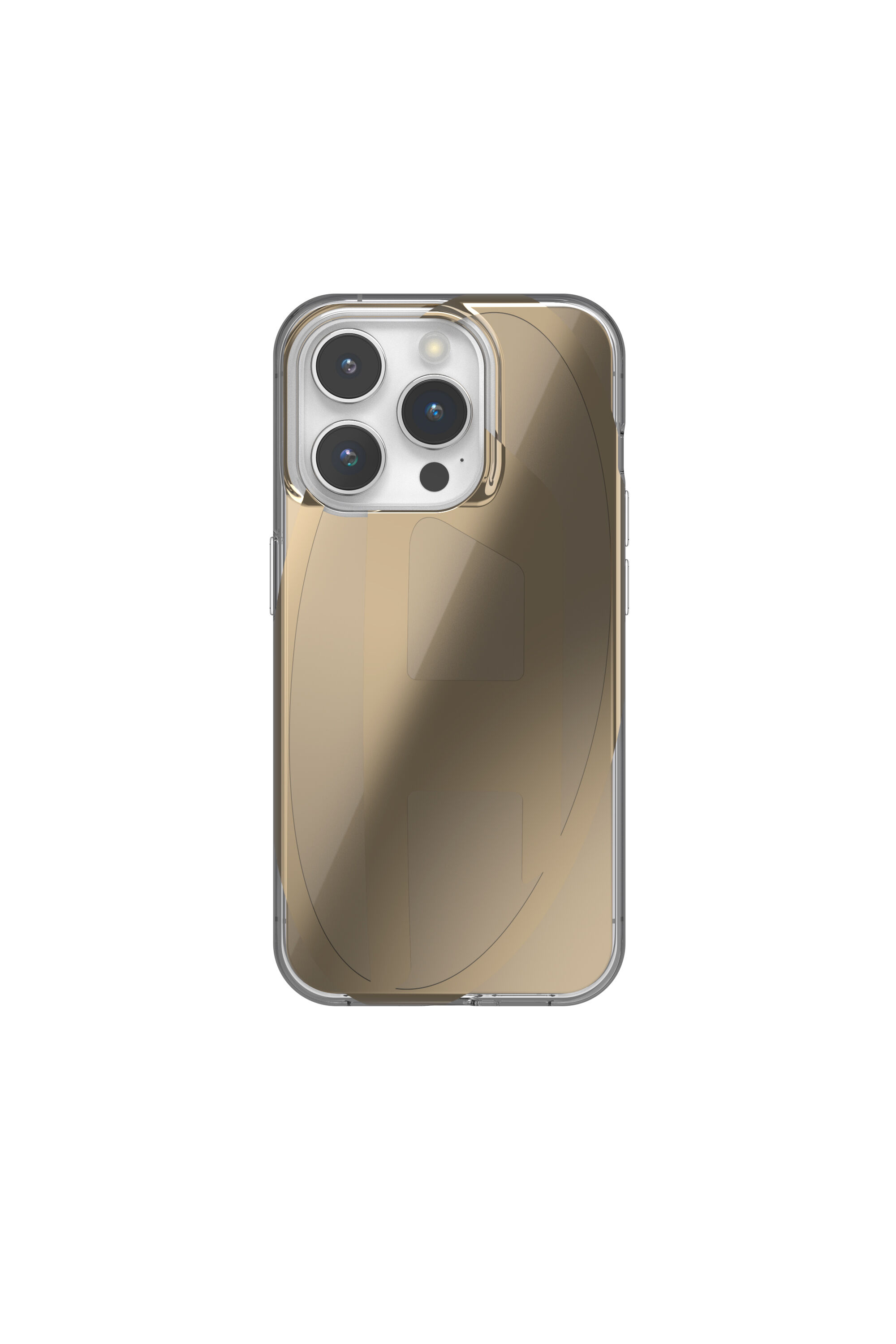Diesel - 54089 MOULDED CASE, Unisex's iPhone 15 Pro クリアケース in ゴールド - 2