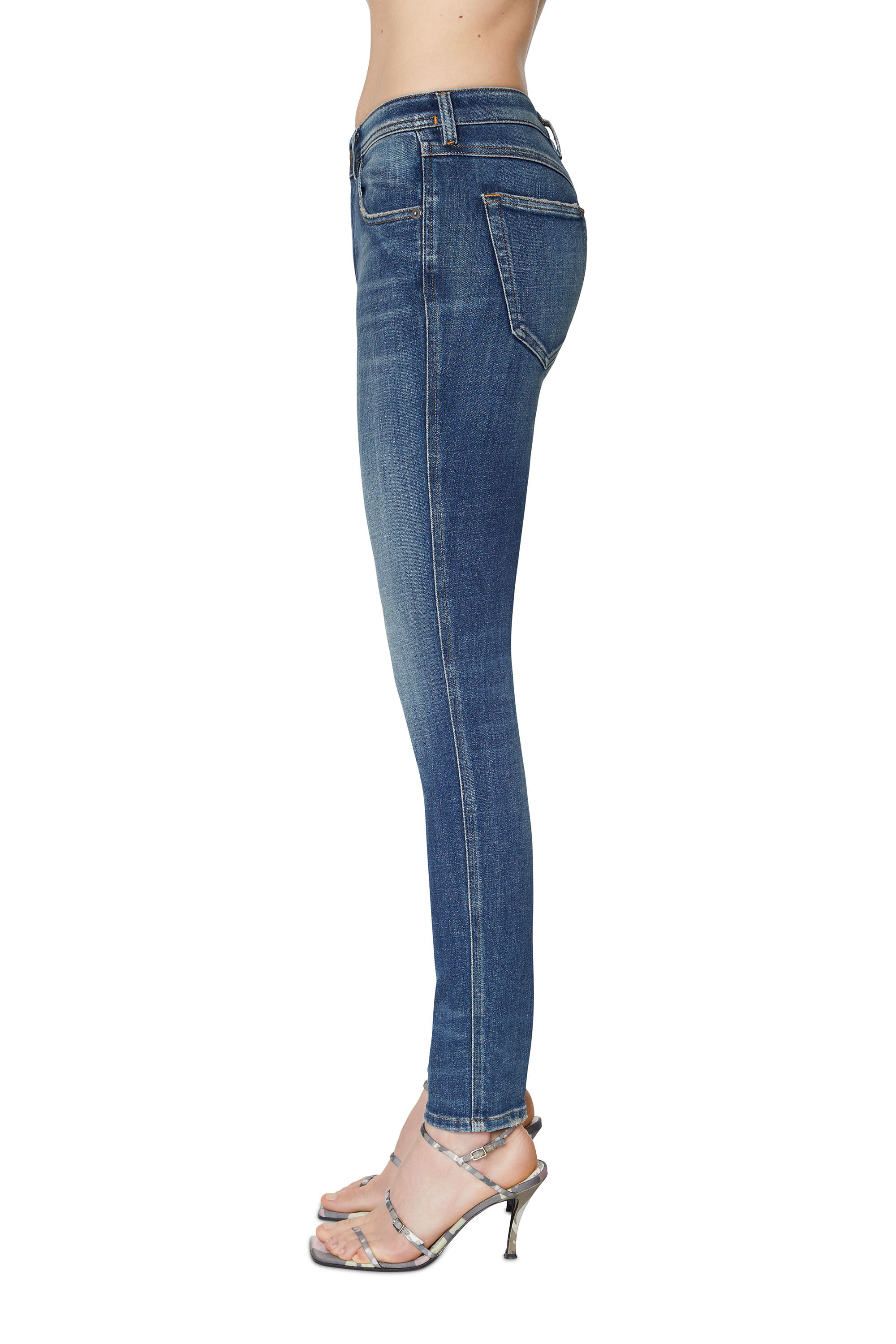 Diesel - Skinny Jeans 2015 Babhila 09D99, Female's スキニー Jeans - 2015 Babhila in ミディアムブルー - 6