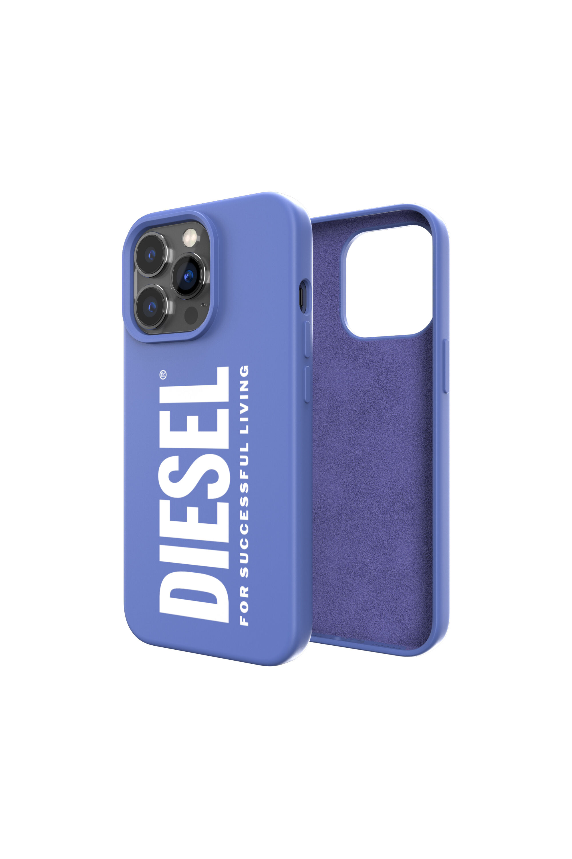 Diesel - 48277 SILICONE CASE, Unisex's iPhone13/13Pro対応　ケース in ブルー - 1