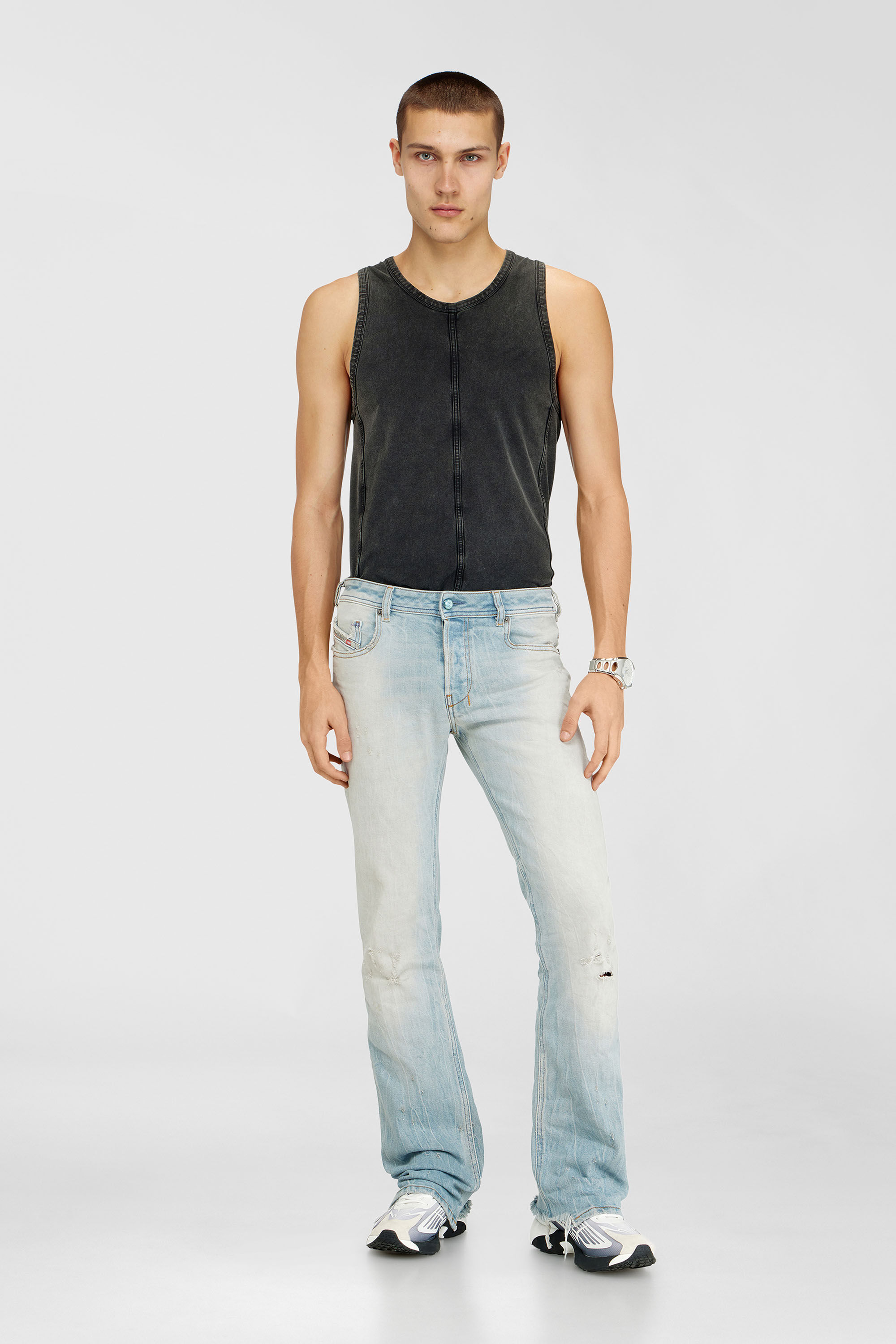 DIESEL RYOTH ローライズブーツカットデニム W27 L32 ブーツカット ジーンズ ローウエスト 2007 Zatiny | ライトブルー