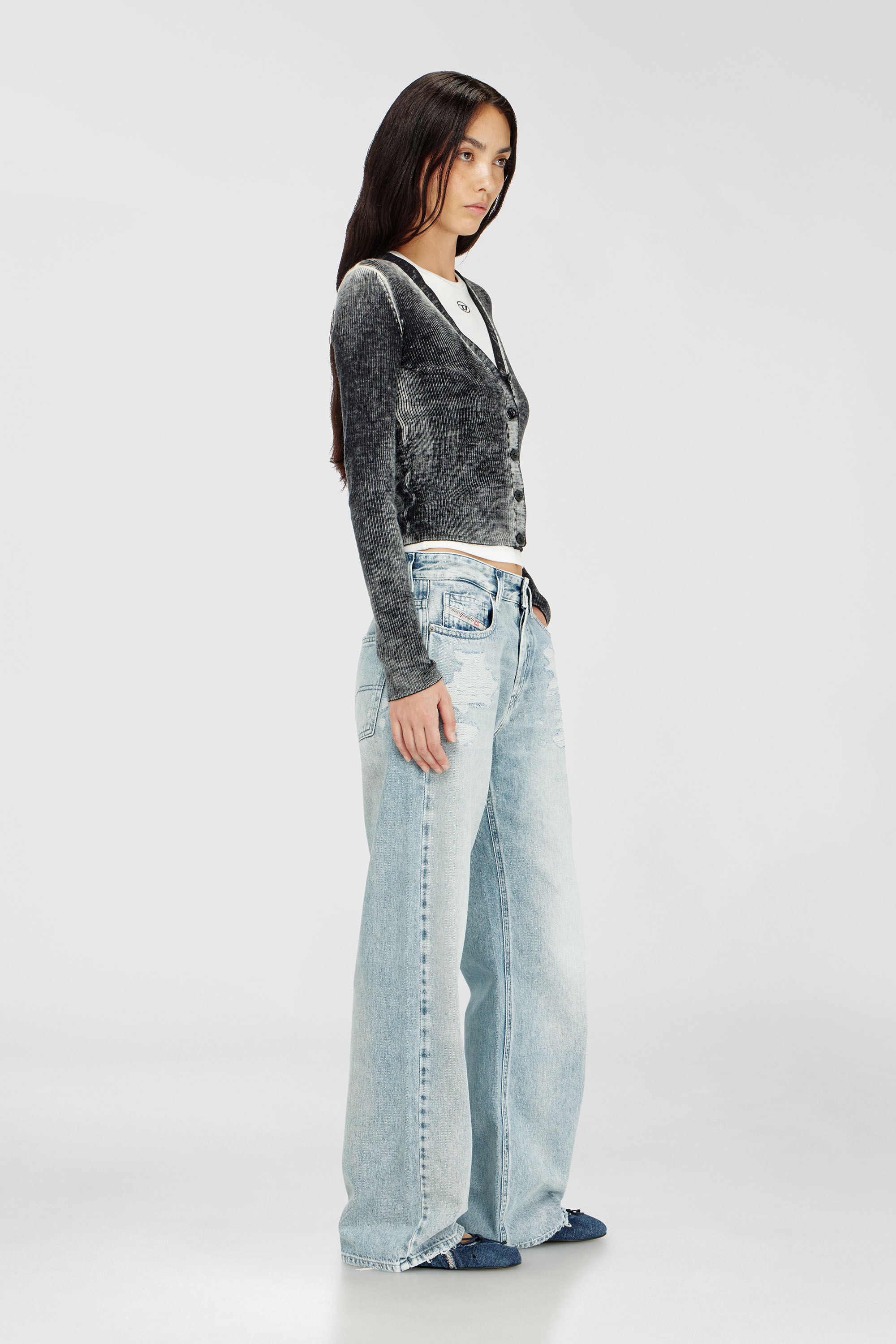 Diesel - Female's Relaxed Jeans 1990 D-Waigee 09R51, ライトブルー - 2