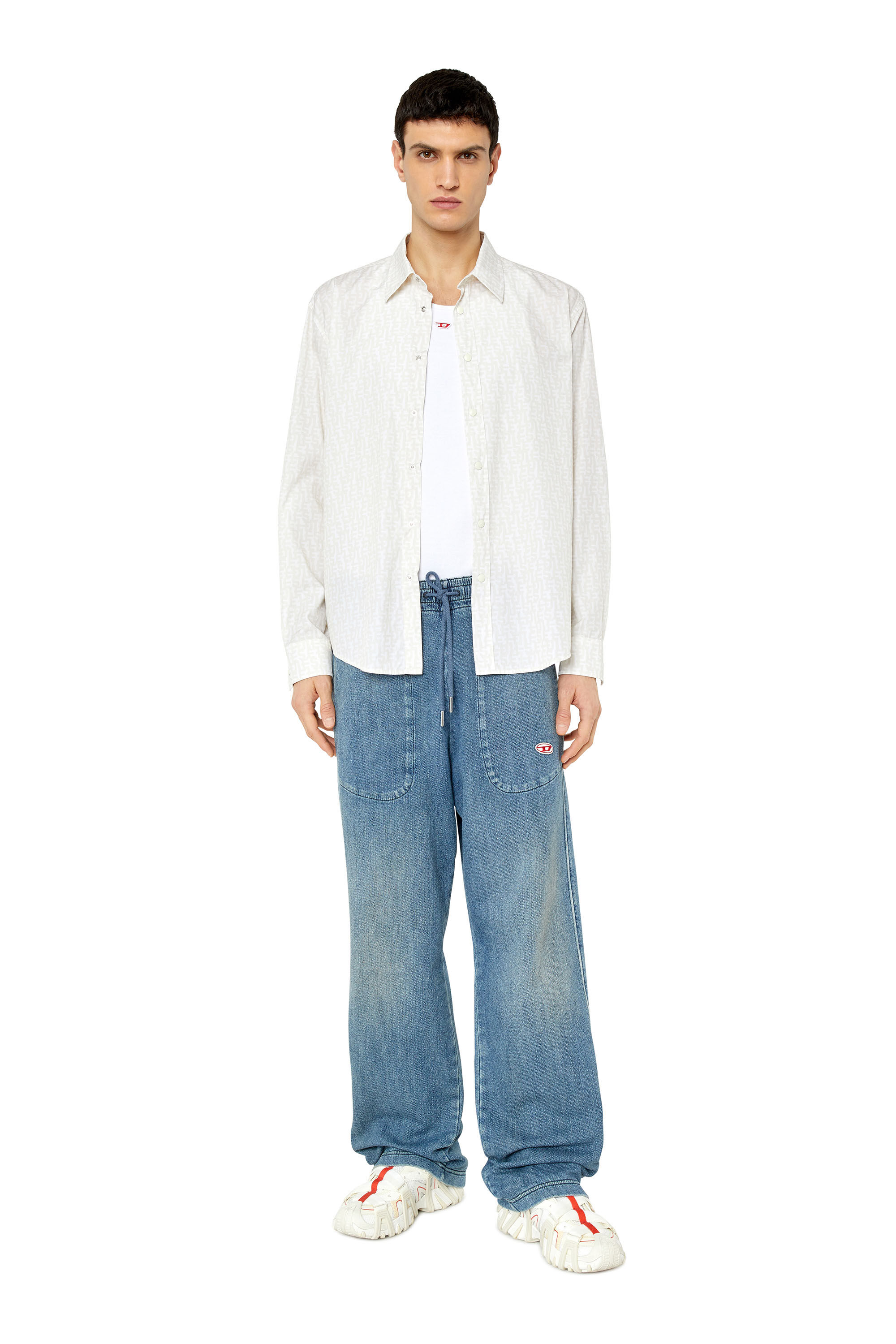S-UMBE-MON（MEN）: ロングスリーブシャツ｜ディーゼル（DIESEL