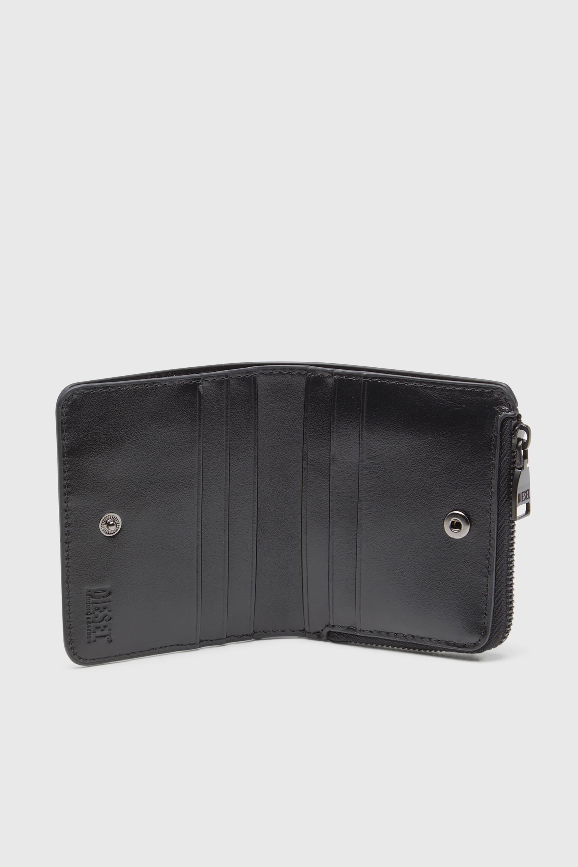 Diesel - HOLI -D BI FOLD ZIP L, Male's 二つ折りウォレット in ブラック - 3