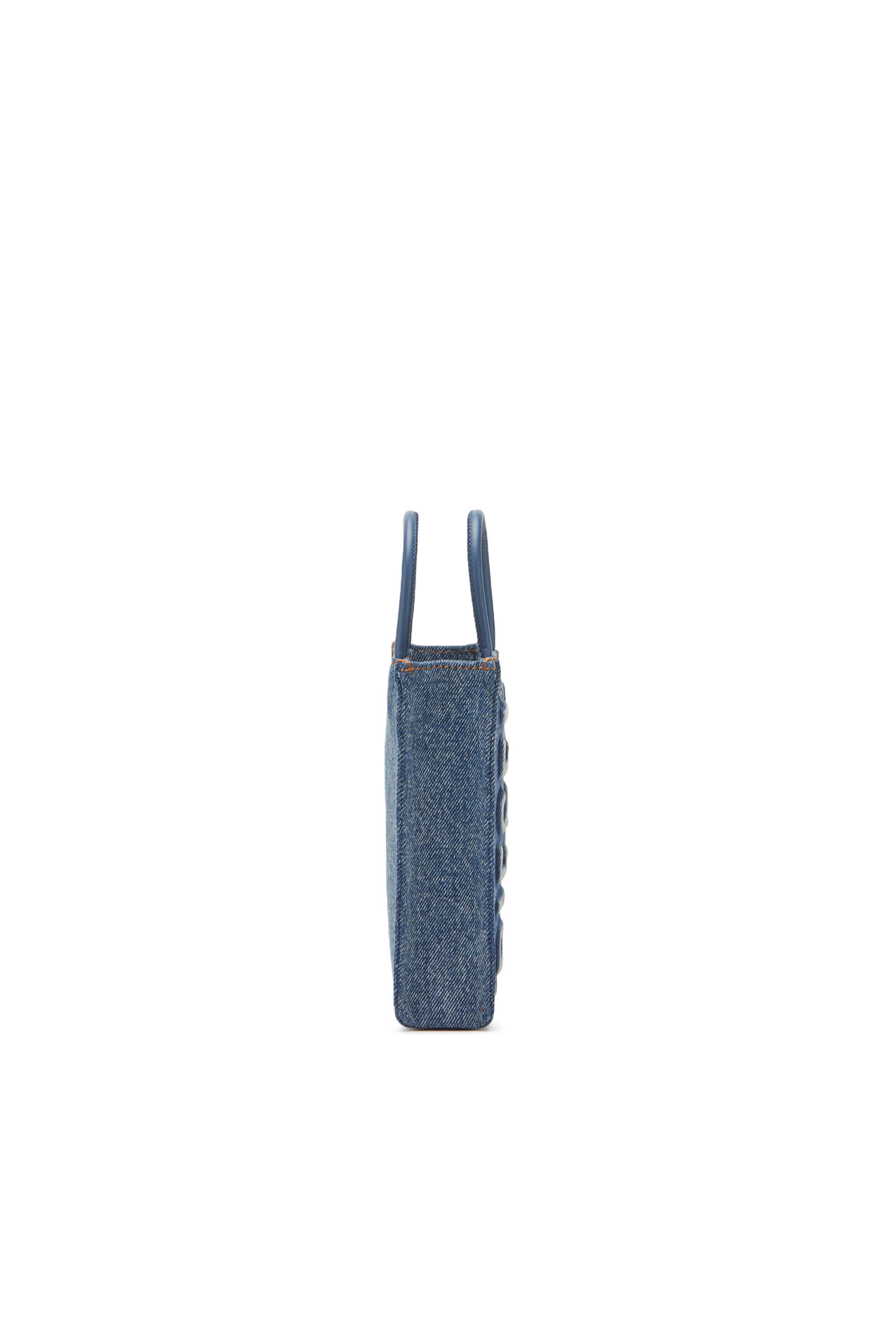 Diesel - DSL SHOPPER 3D MINI X, Unisex's ユニセックス デニム ショッパーバッグ MINI - Dsl Shopper 3D Mini X in ブルー - 3