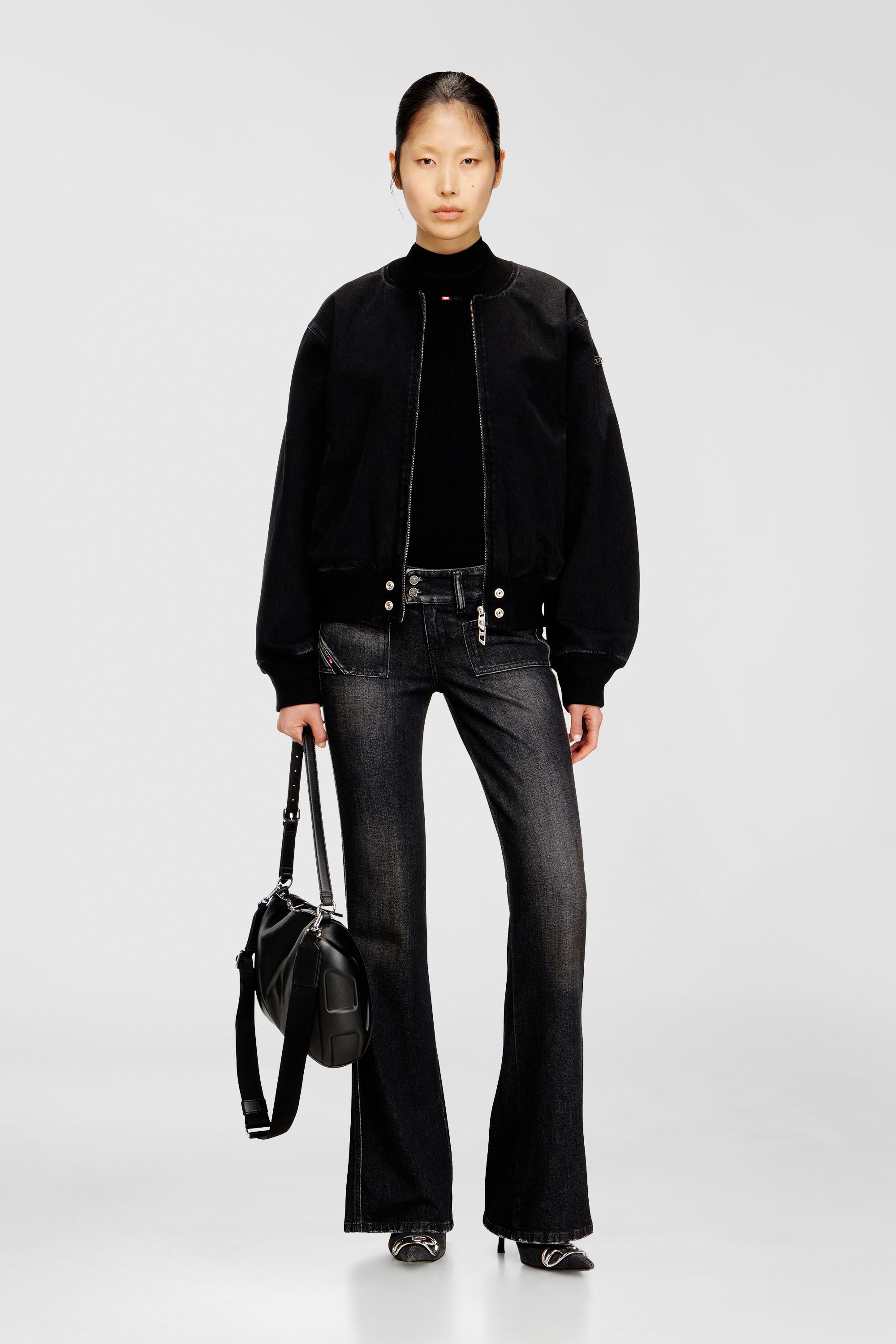 Diesel - D-GUZ, Unisex's デニムジャケット in ブラック - 7