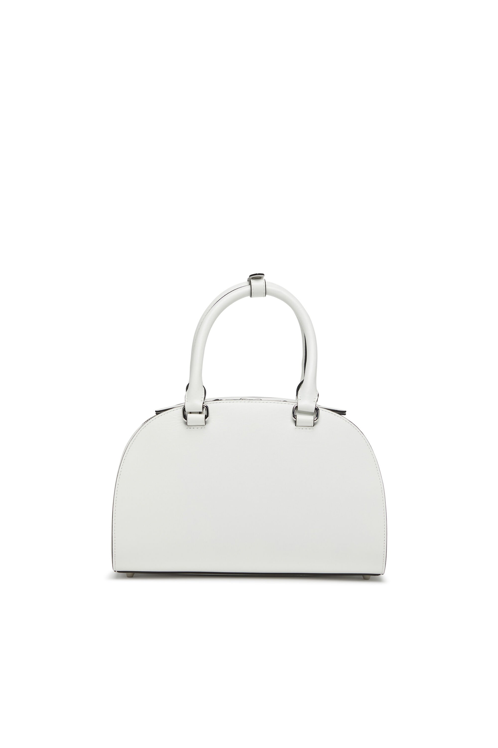 Diesel - 1DR DOME TOP HANDLE, Female's Leather bowling bag in ホワイト - 2