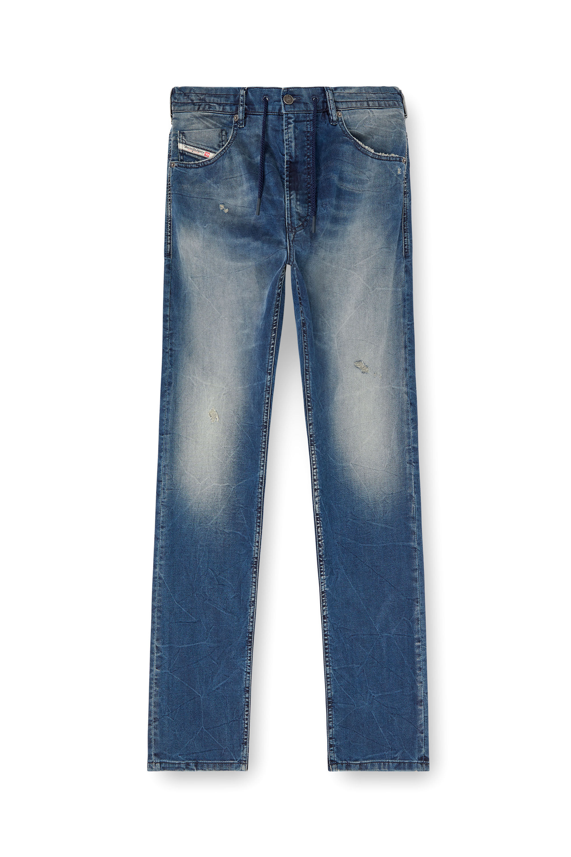 Diesel - Male's Regular 2030 D-Krooley Joggjeans® 068PI, ミディアムブルー - 2