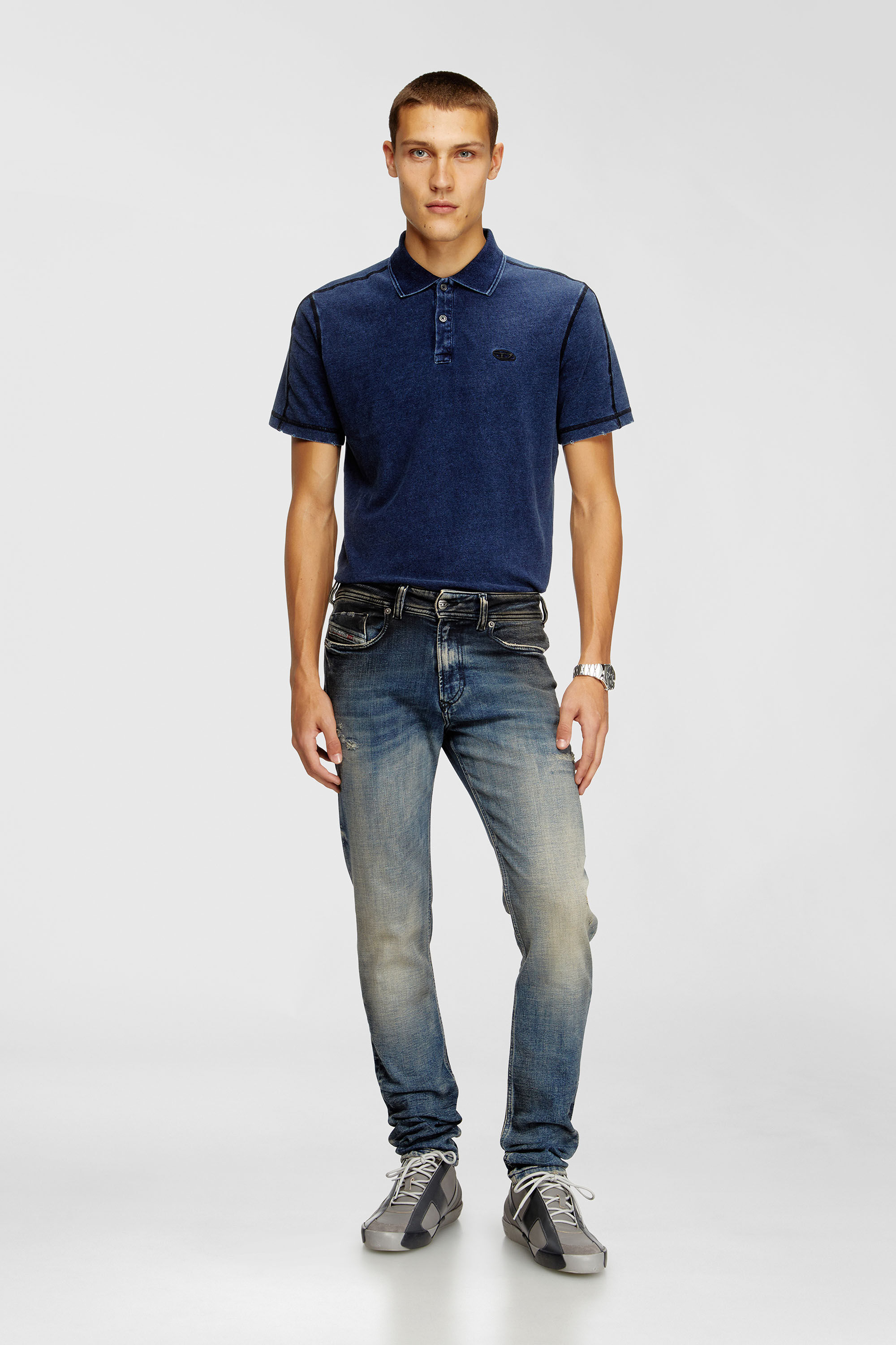 Diesel - Male's Skinny Jeans 1979 Sleenker 09N15, ミディアムブルー - 1