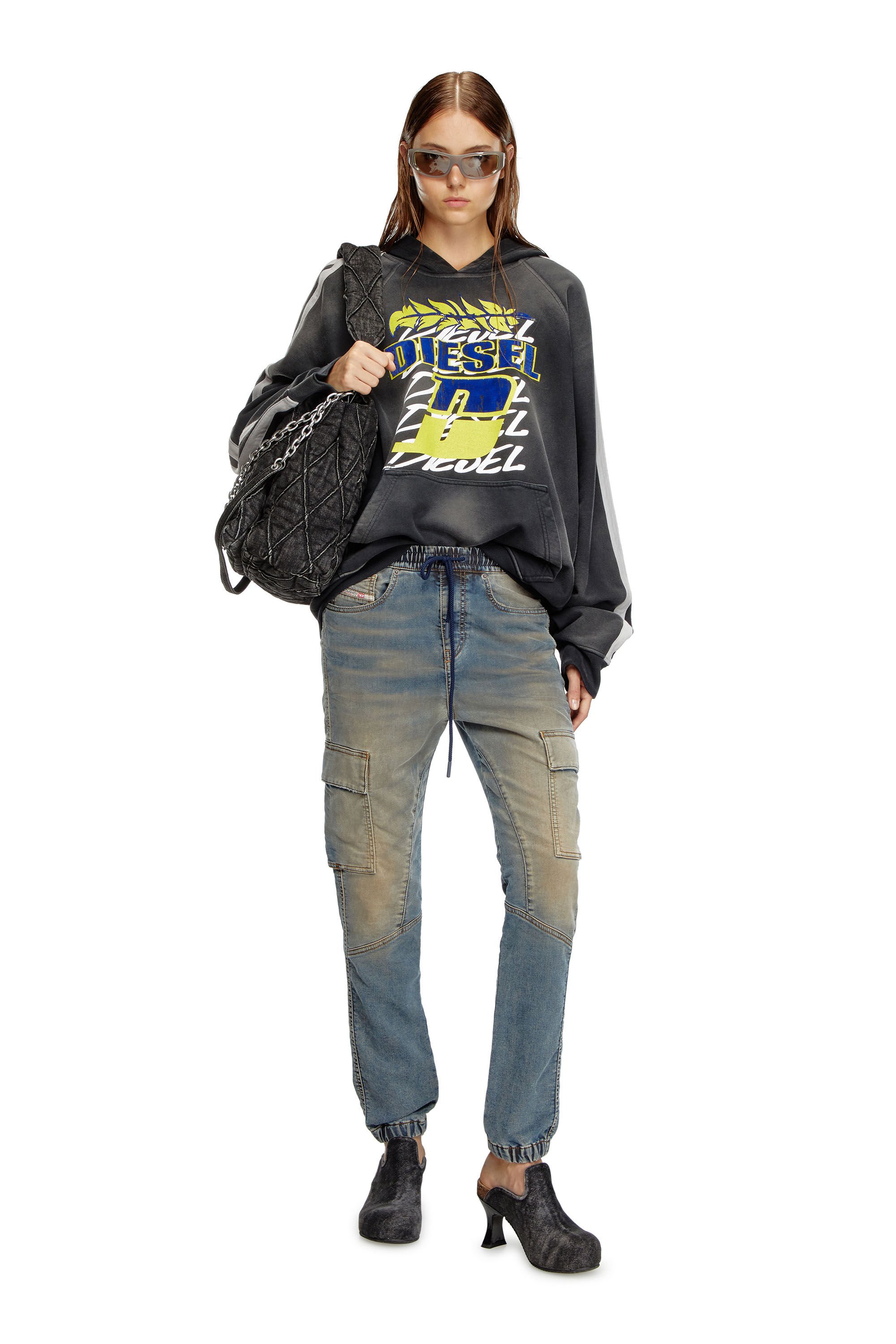 Diesel - Female's Regular 2051 D-Ursy Joggjeans® 068MB, ミディアムブルー - 1